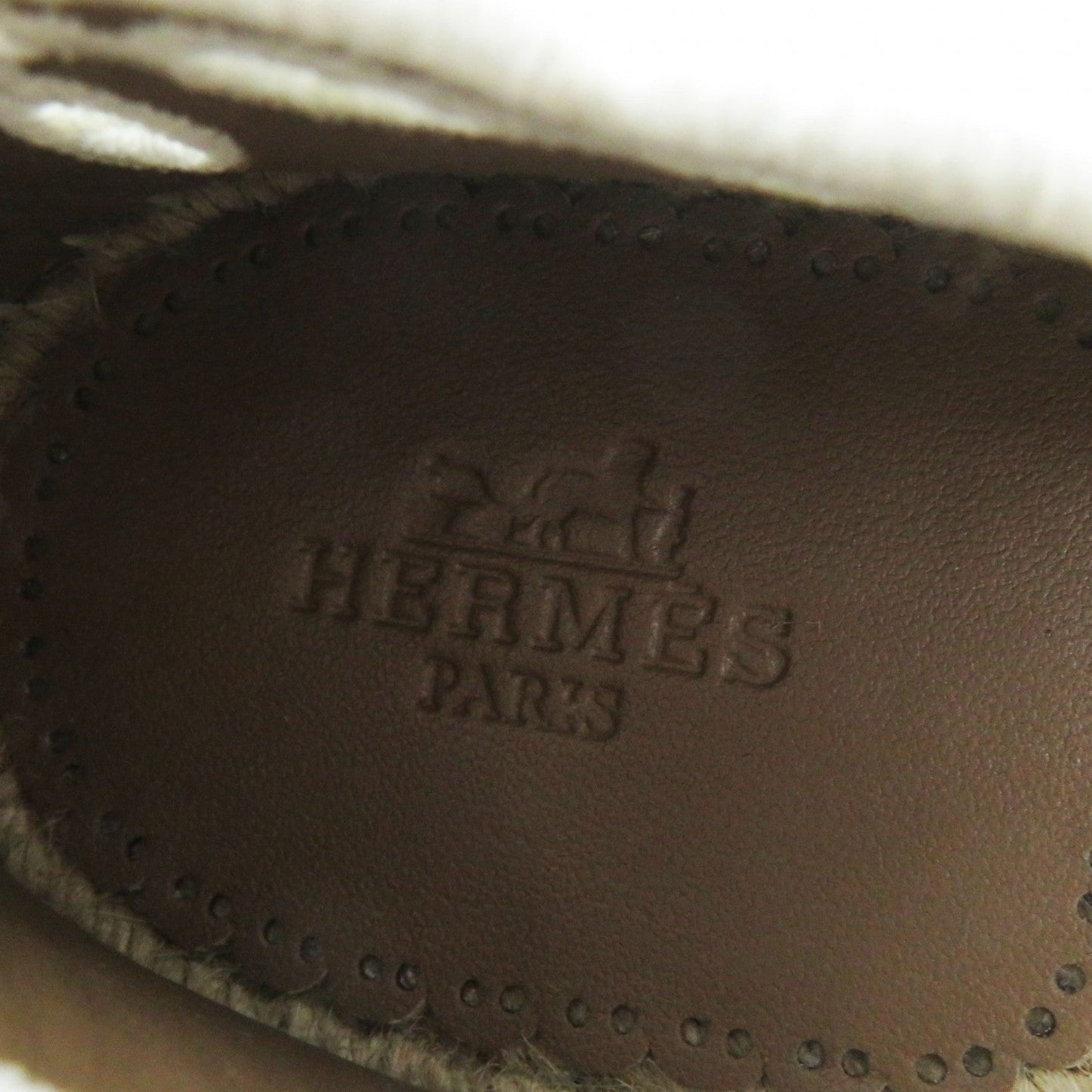HERMES Leather shoes leather white Guapa 36