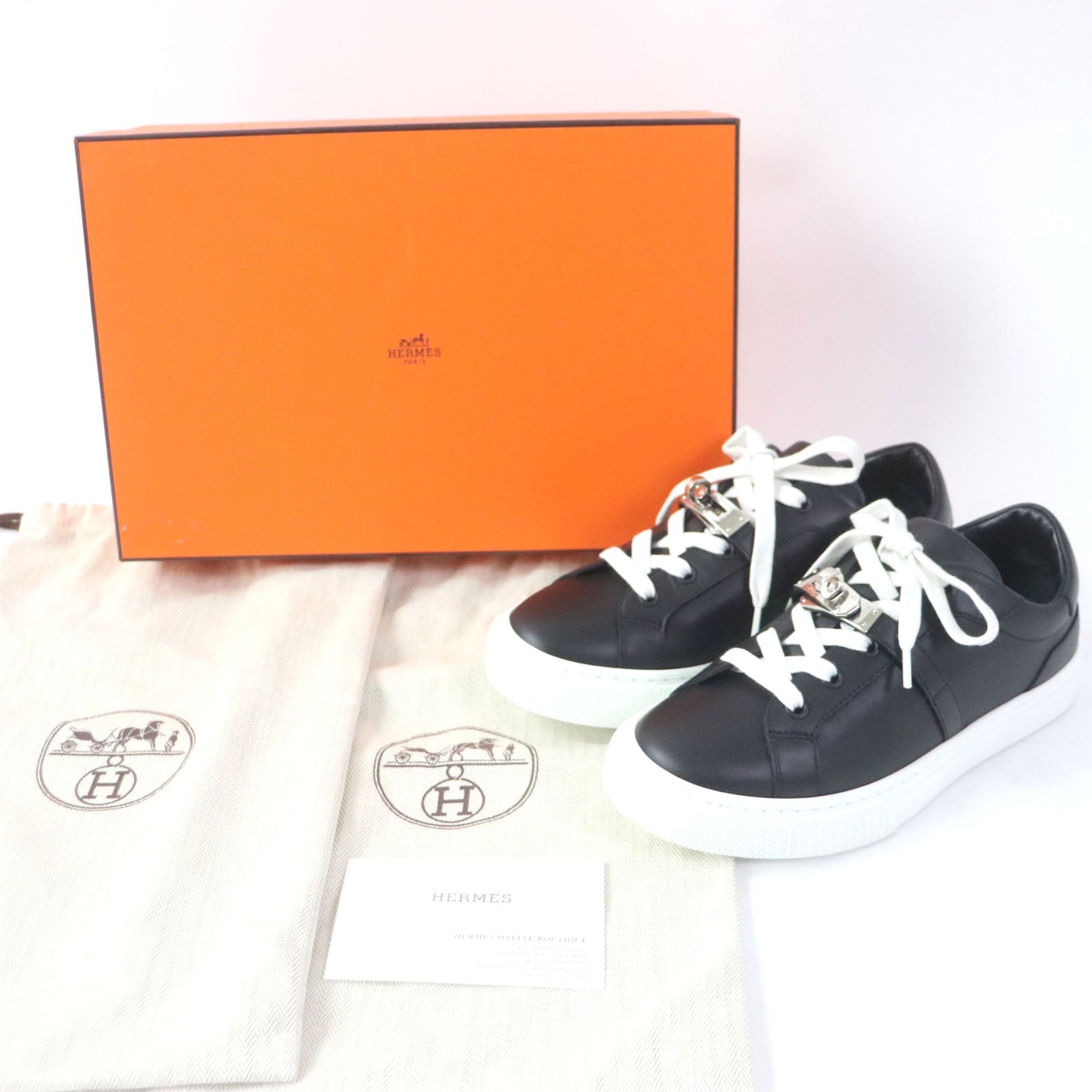 HERMES sneakers Main: Leather black Day Women 35 Used