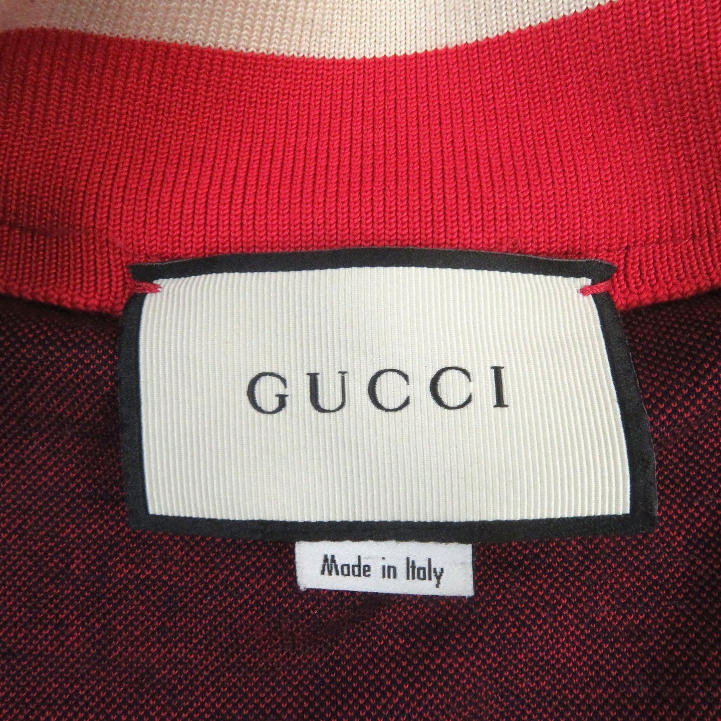 GUCCI Track jacket 496919 Main: 100% cotton, part: 93% polyester, part: 6% nylon, part: 1% polyurethane, part: 100% nylon Navy mens M Used
