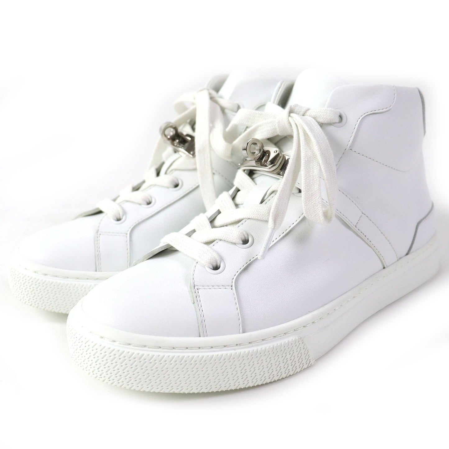 HERMES High cut sneakers Main: Leather white Daydream Women 36 Used