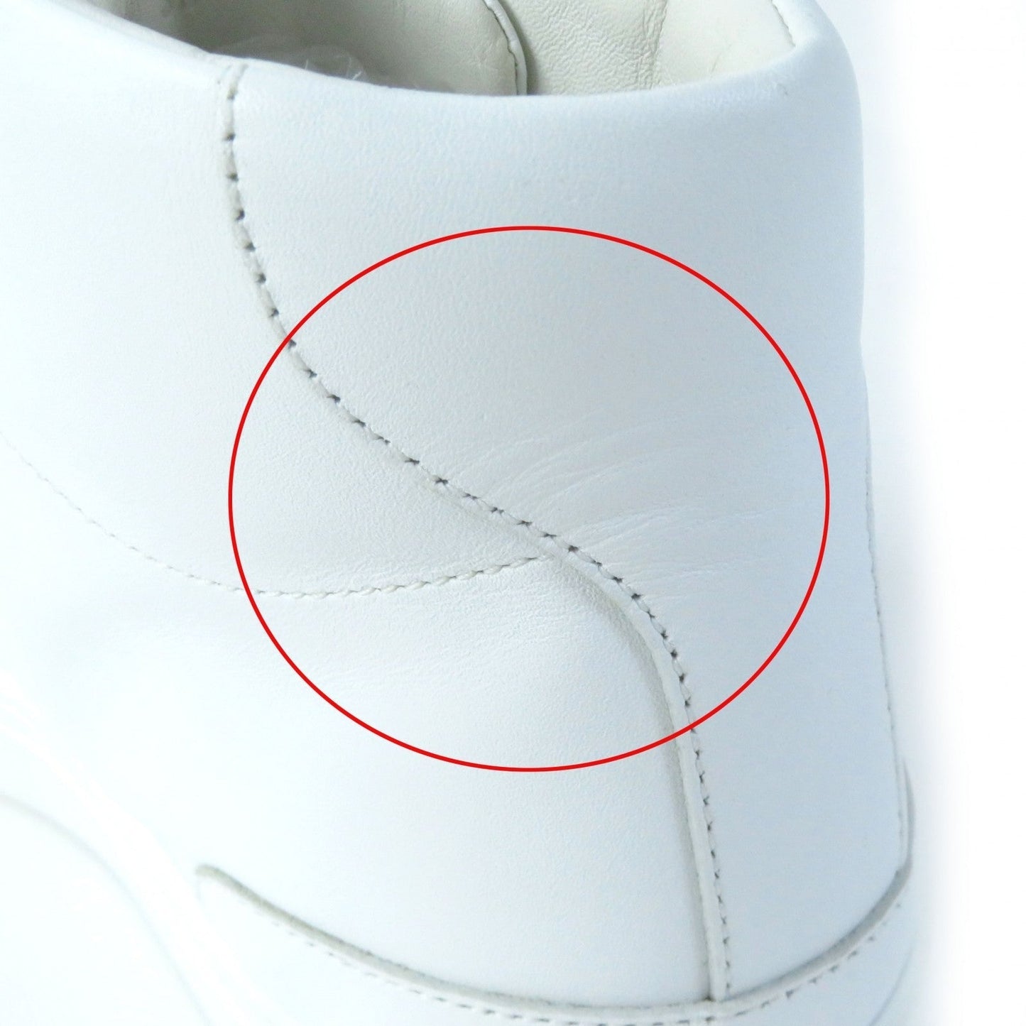HERMES High cut sneakers Main: Leather white Daydream Women 36 Used