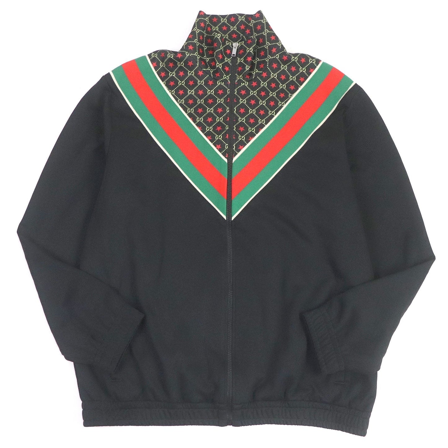 GUCCI Track jacket 575734 Outer: 55% polyester, Outer: 45% cotton, Lining: 100% polyester, Part: 100% nylon black mens M Used