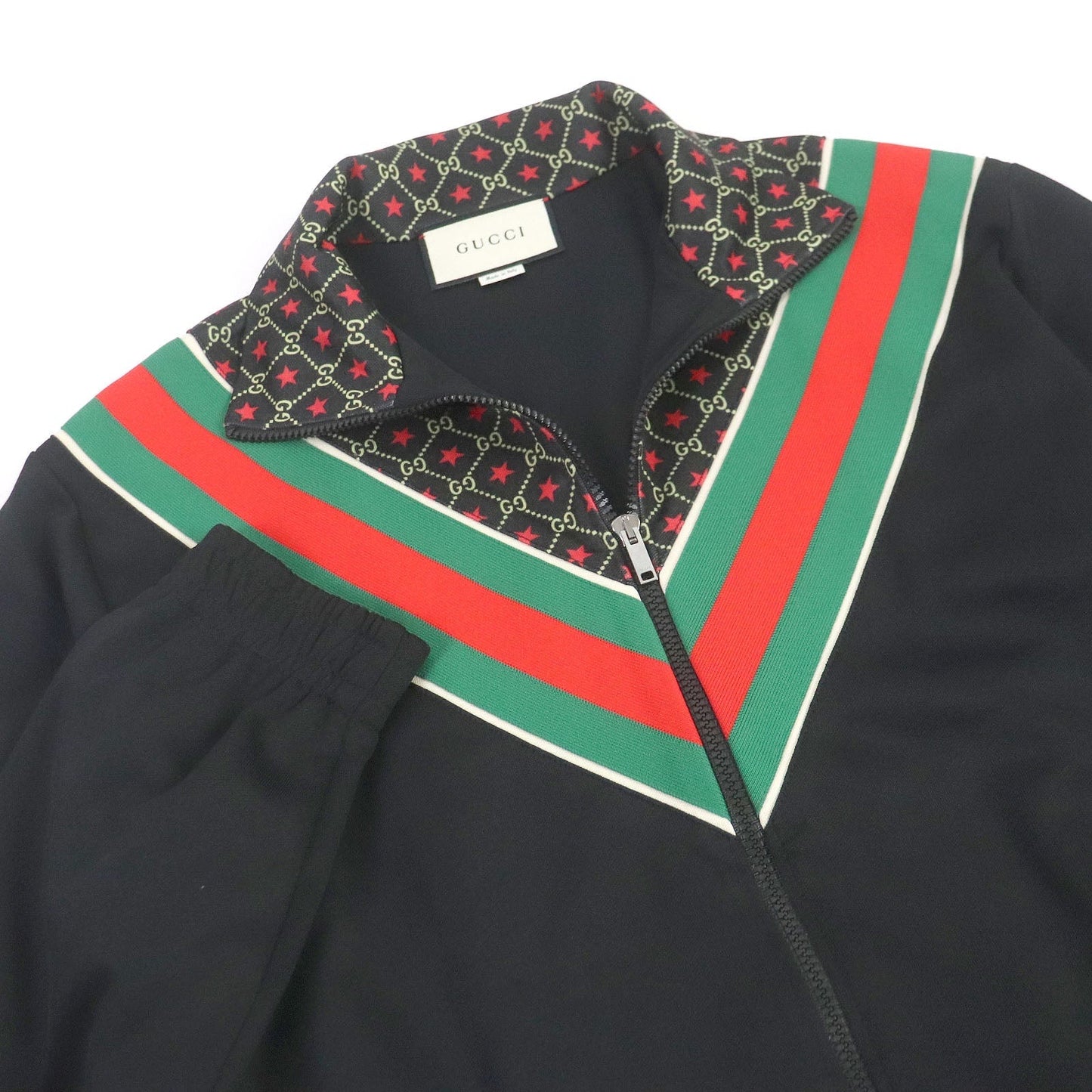 GUCCI Track jacket 575734 Outer: 55% polyester, Outer: 45% cotton, Lining: 100% polyester, Part: 100% nylon black mens M Used
