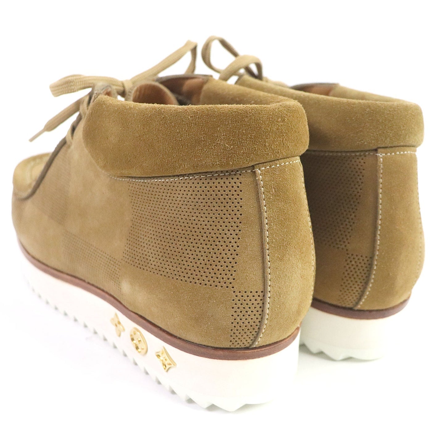 LOUIS VUITTON Ankle boots Main: Suede beige LV Mod Line mens 8 Used