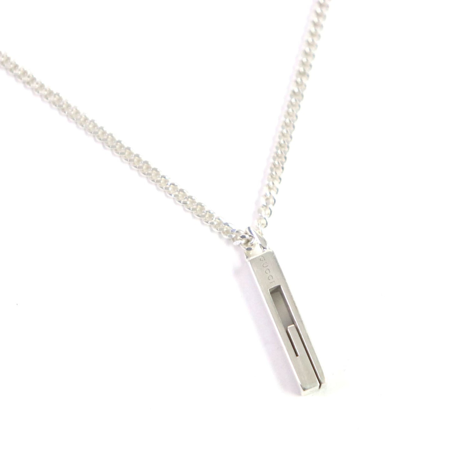 GUCCI Necklace AG925 Silver Cutout G