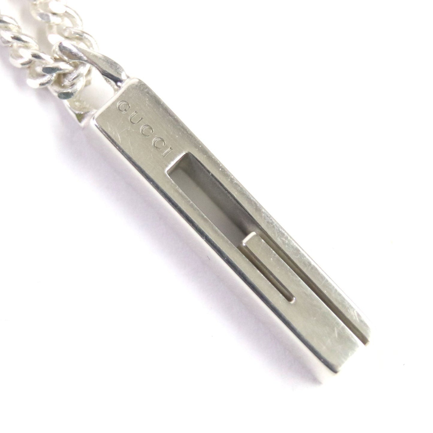 GUCCI Necklace AG925 Silver Cutout G