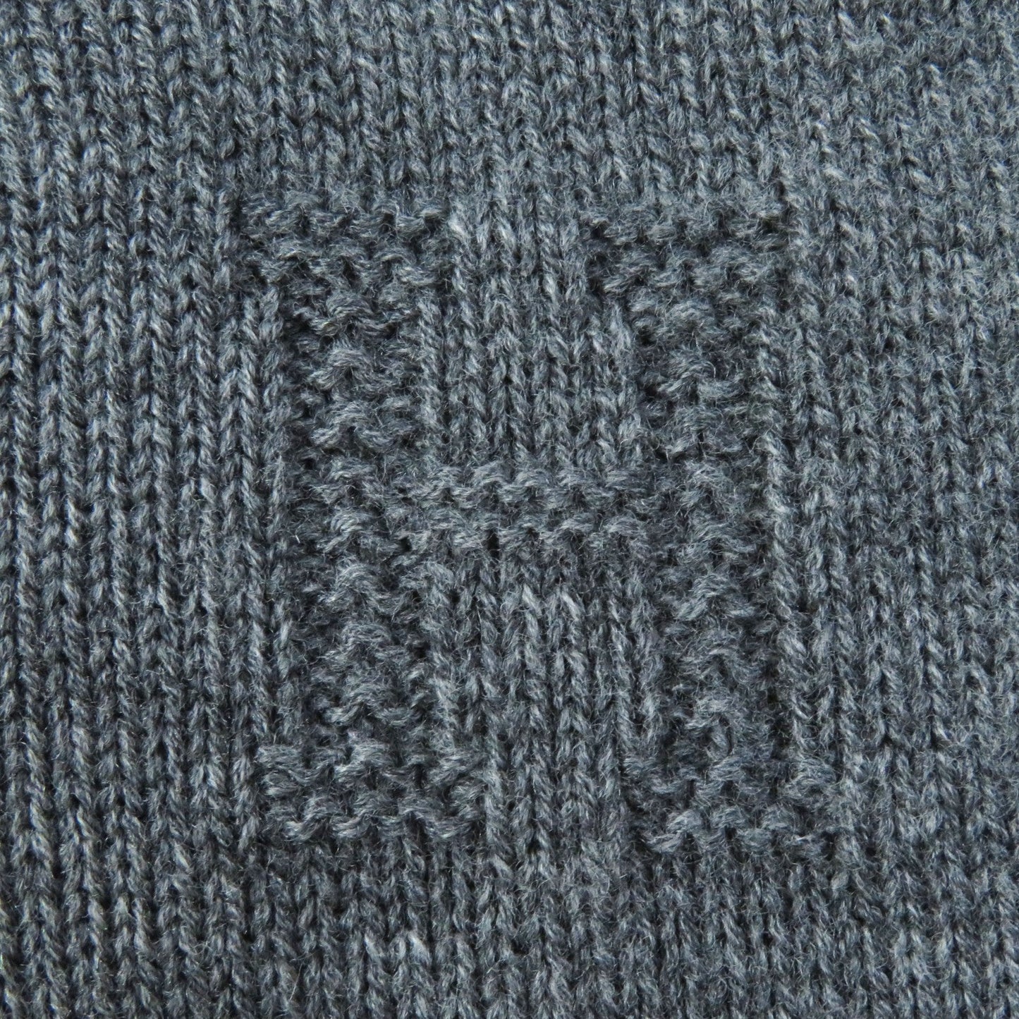 HERMES cardigan wool Dark gray 36
