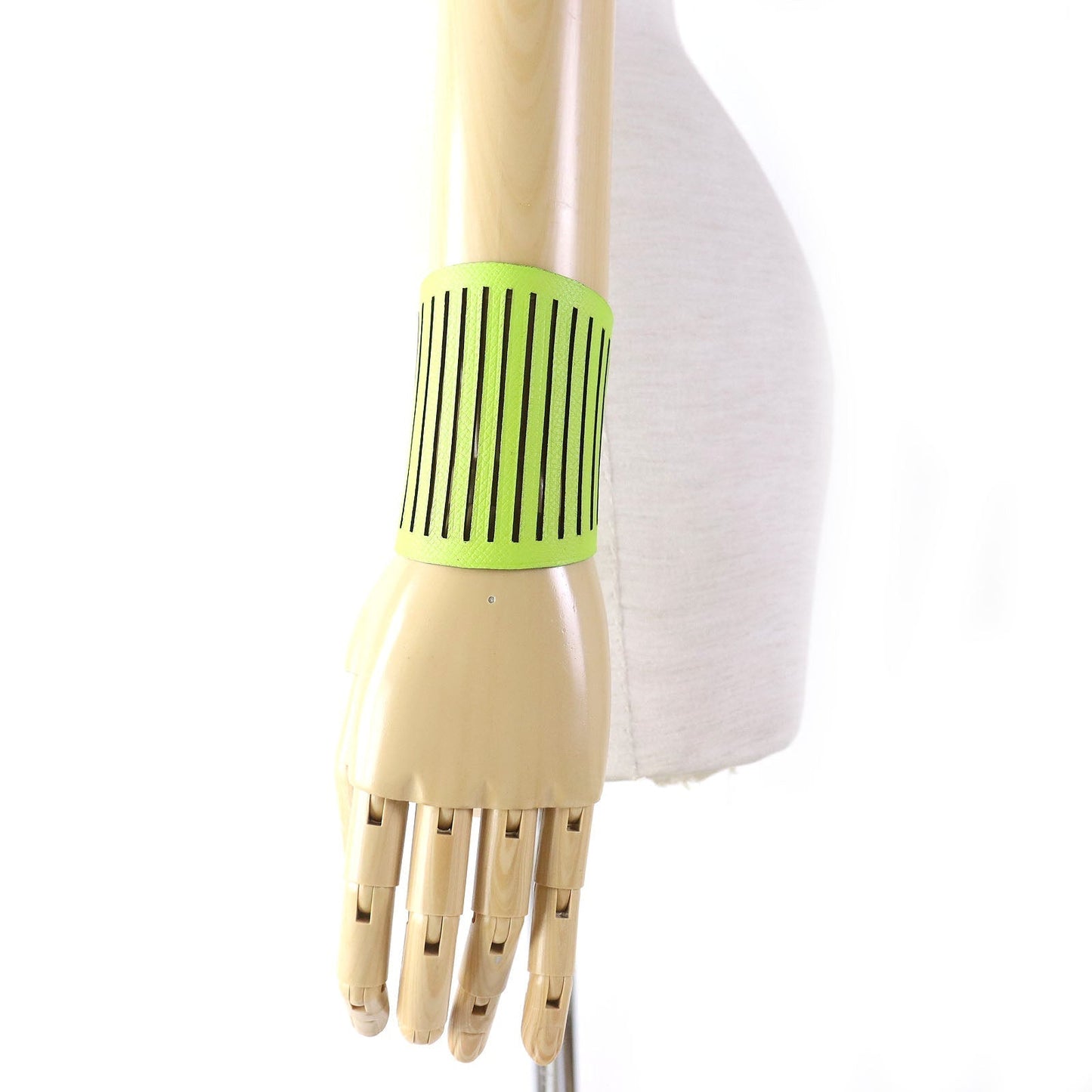 HERMES bracelet leather light green beige Petit Ash