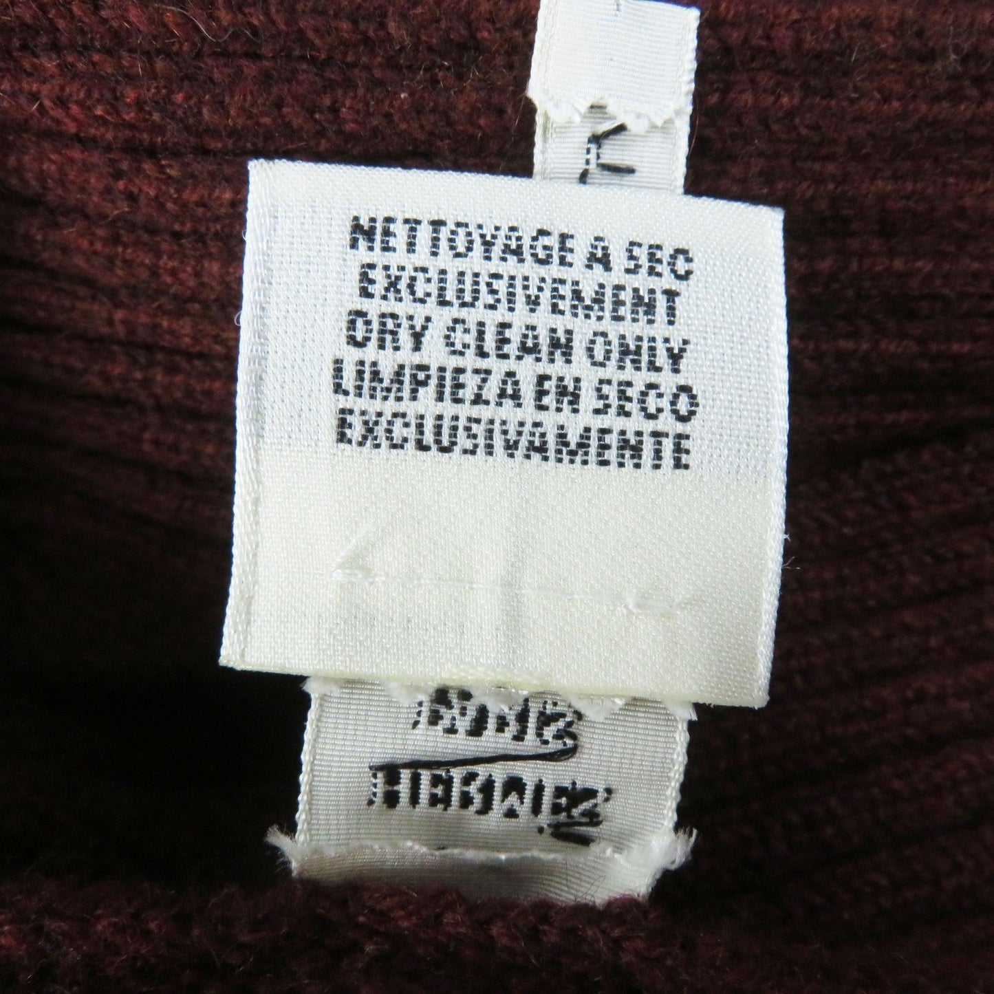 HERMES knit cashmere Brown