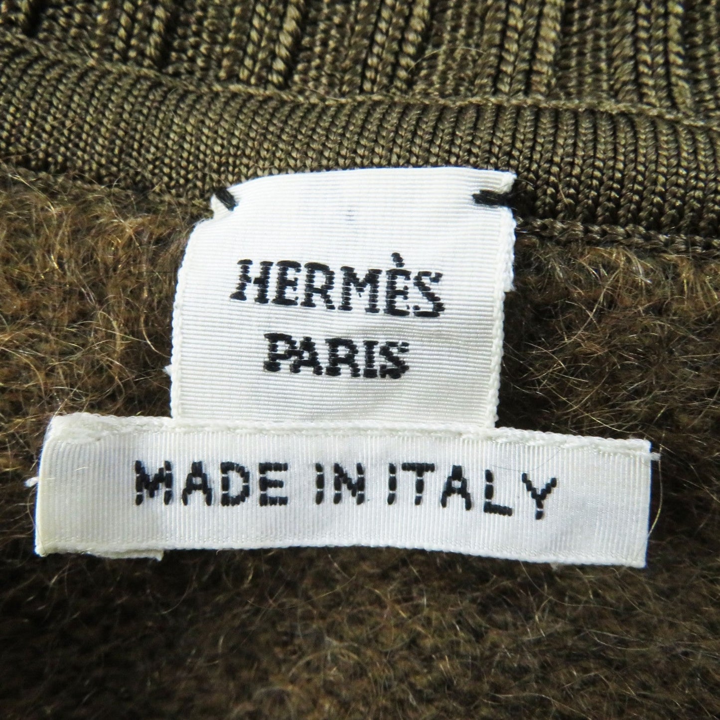 HERMES knit 2H2600DG wool Brown type 40