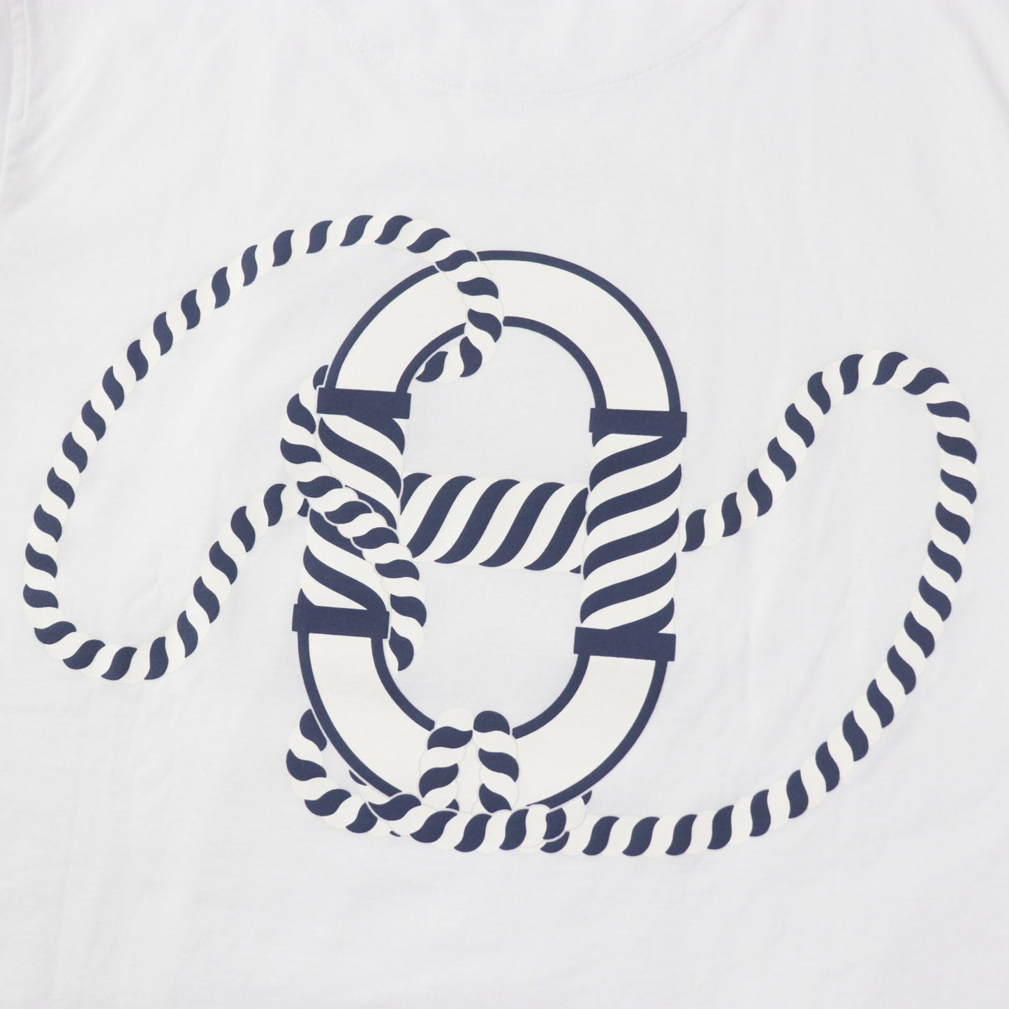 HERMES one piece 3E45080DL cotton white Canoe 38