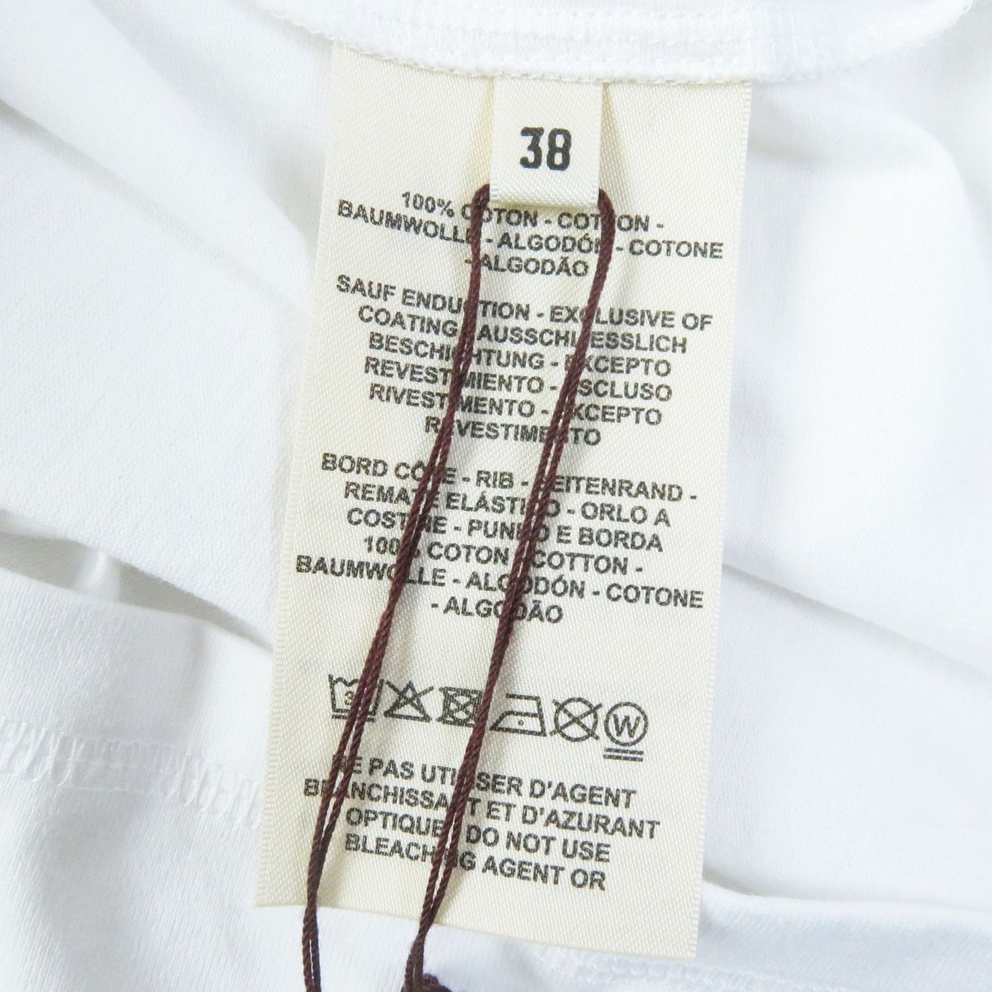 HERMES one piece 3E45080DL cotton white Canoe 38