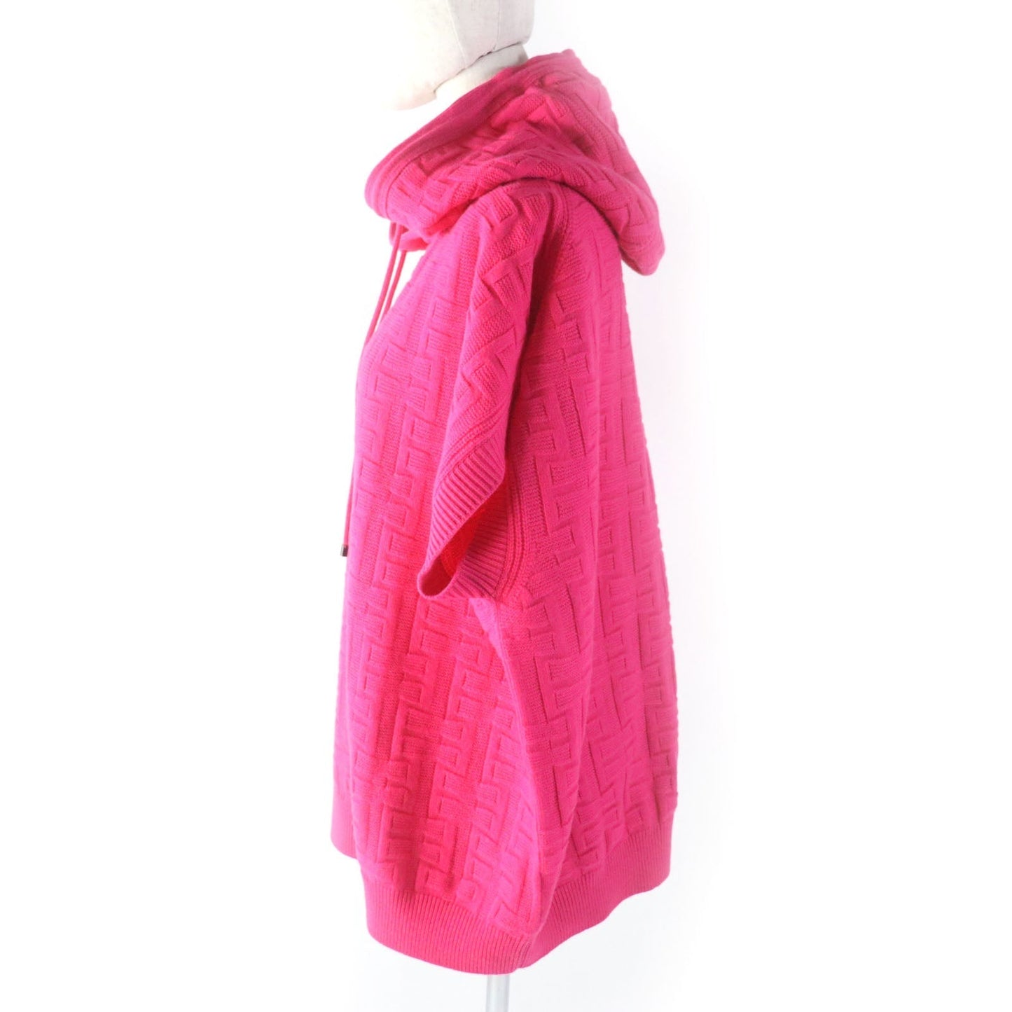 HERMES Hoodie wool pink 44