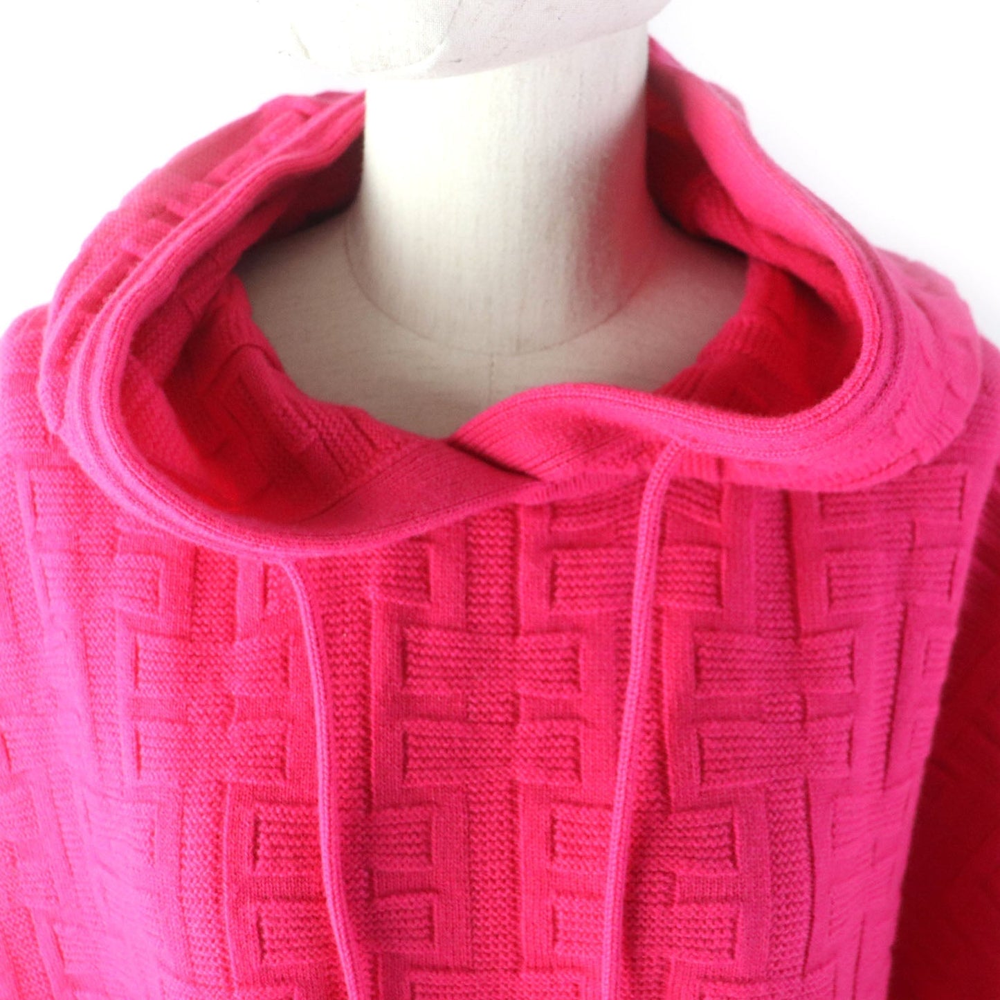 HERMES Hoodie wool pink 44