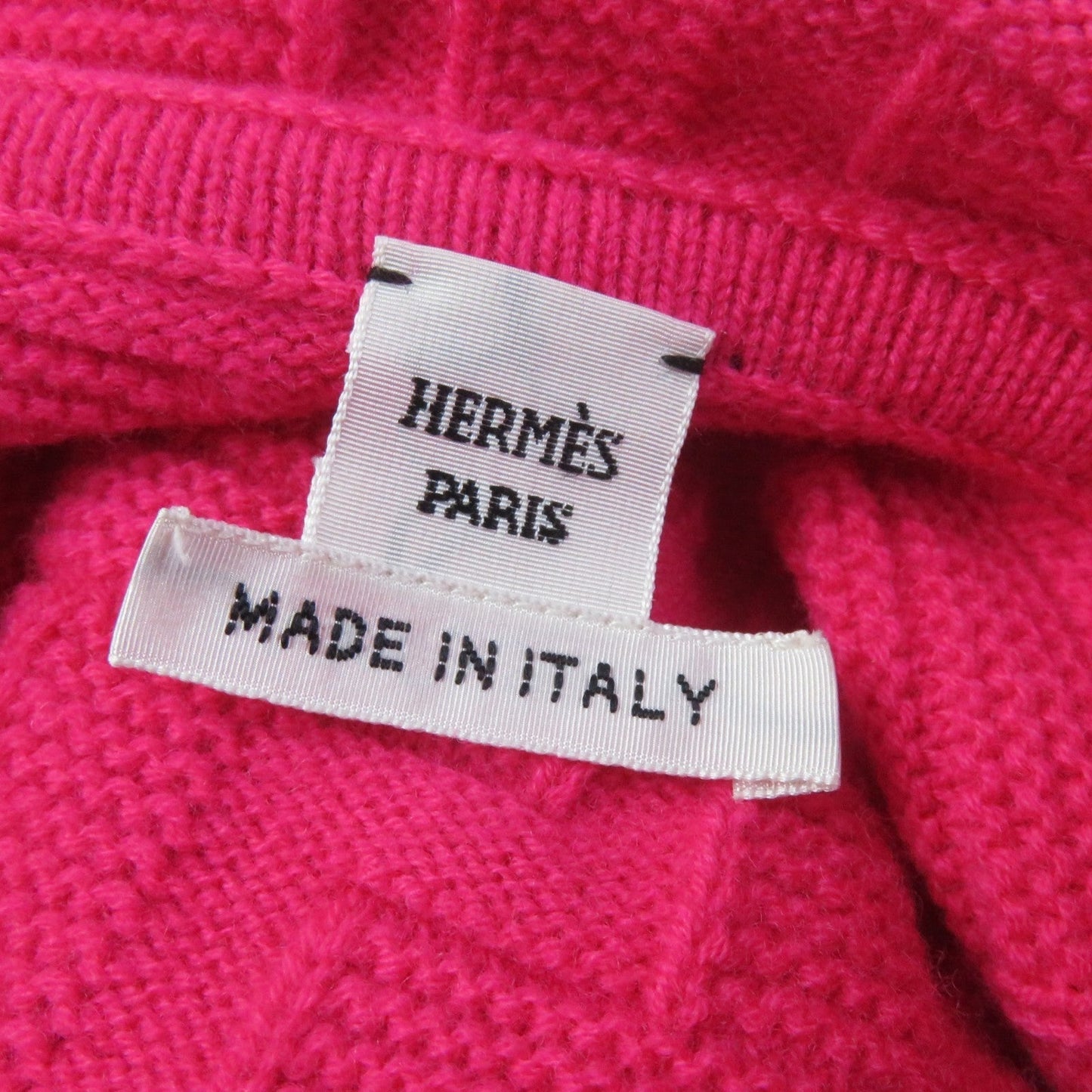 HERMES Hoodie wool pink 44
