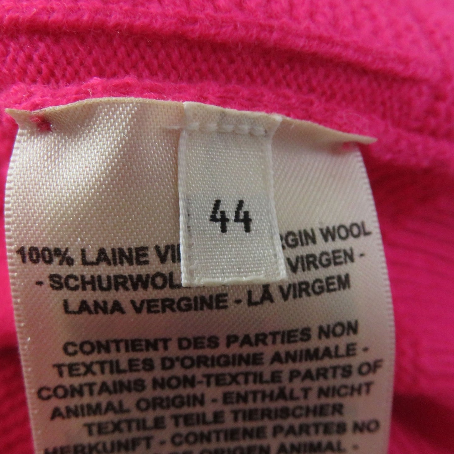 HERMES Hoodie wool pink 44