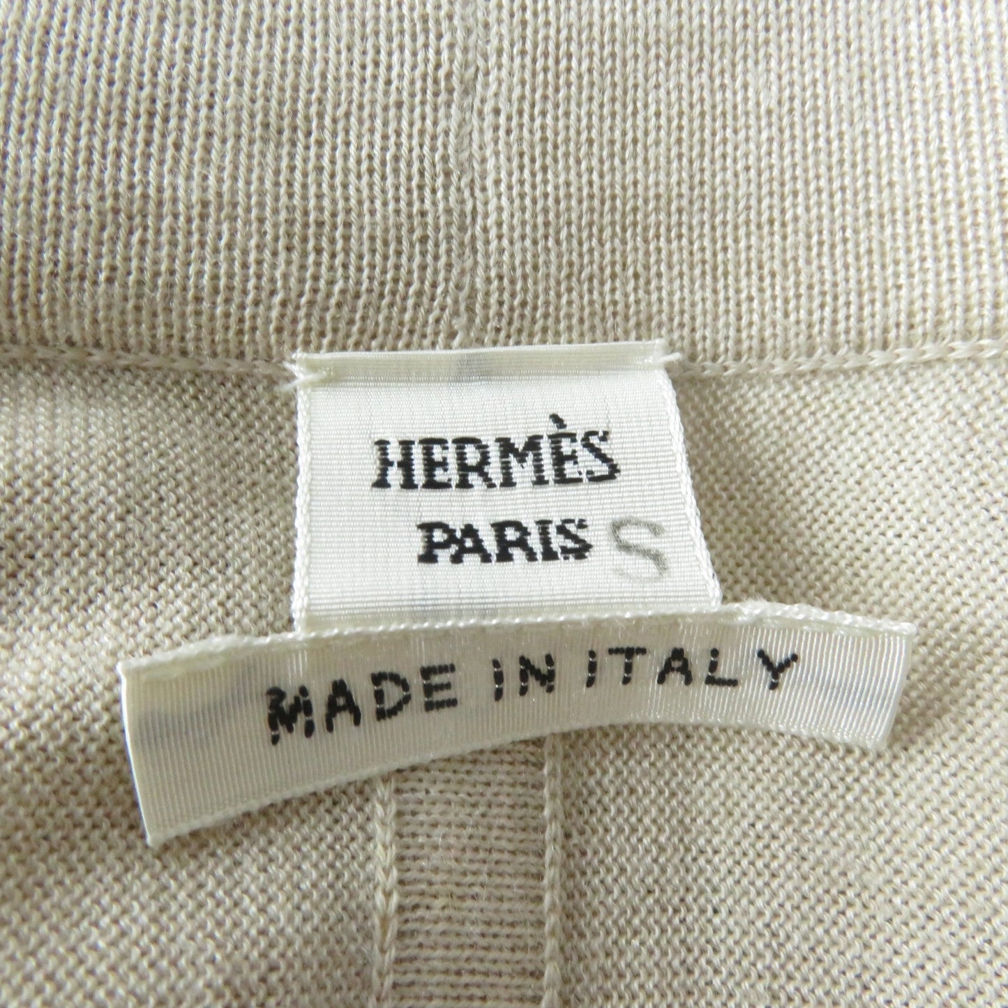 HERMES ensemble silk beige Napoleon 34