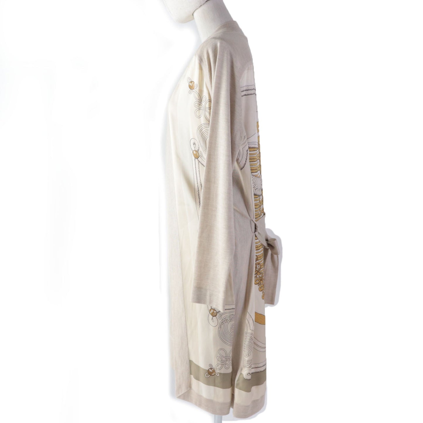 HERMES ensemble silk beige Napoleon 34