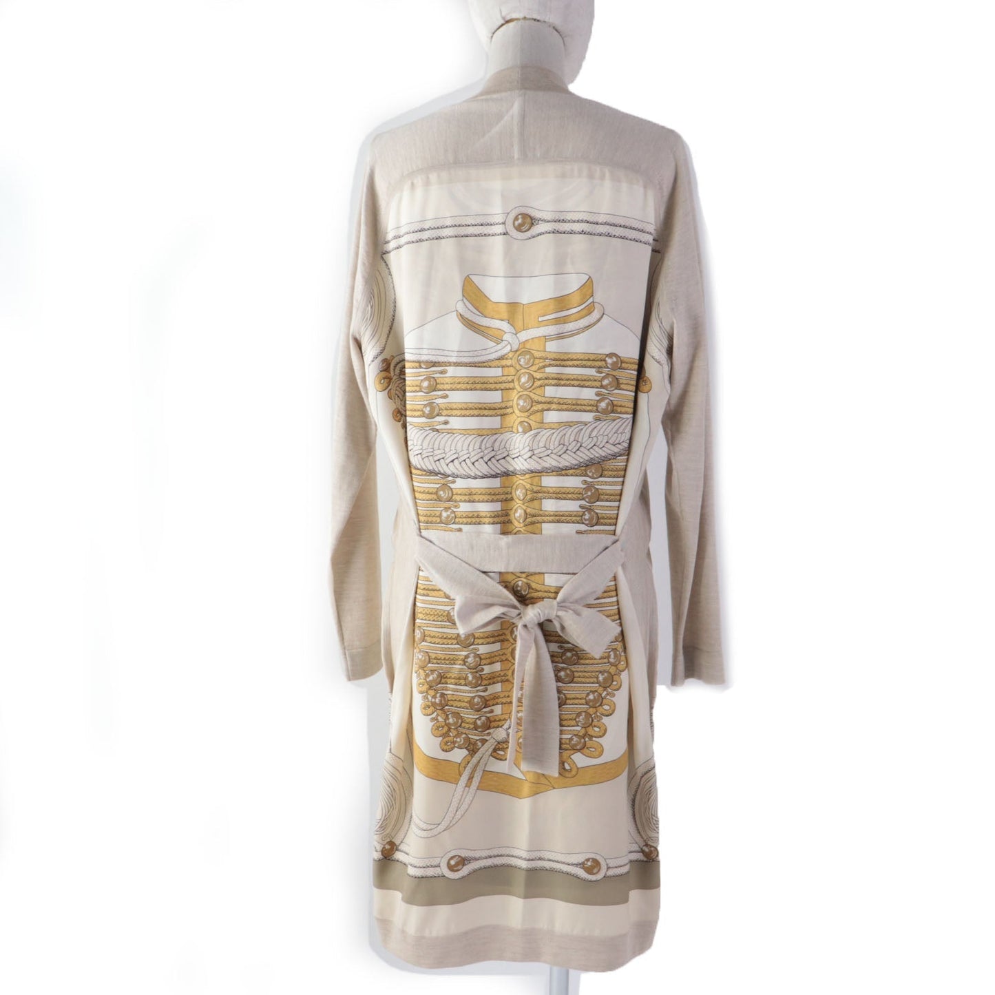 HERMES ensemble silk beige Napoleon 34