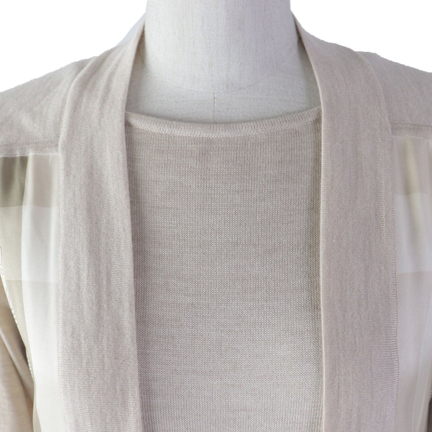 HERMES ensemble silk beige Napoleon 34