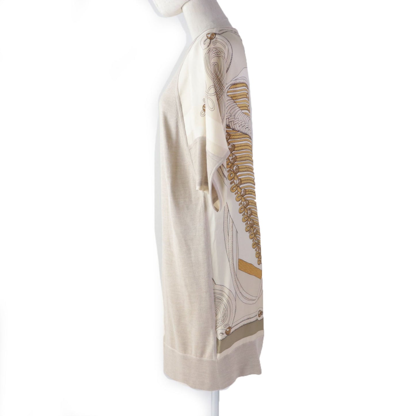 HERMES ensemble silk beige Napoleon 34