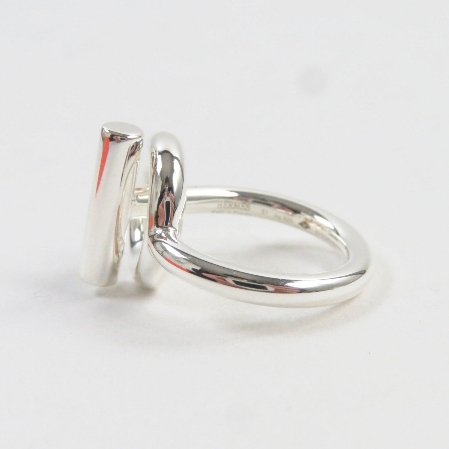 HERMES Ring SV925 Silver Echape 51