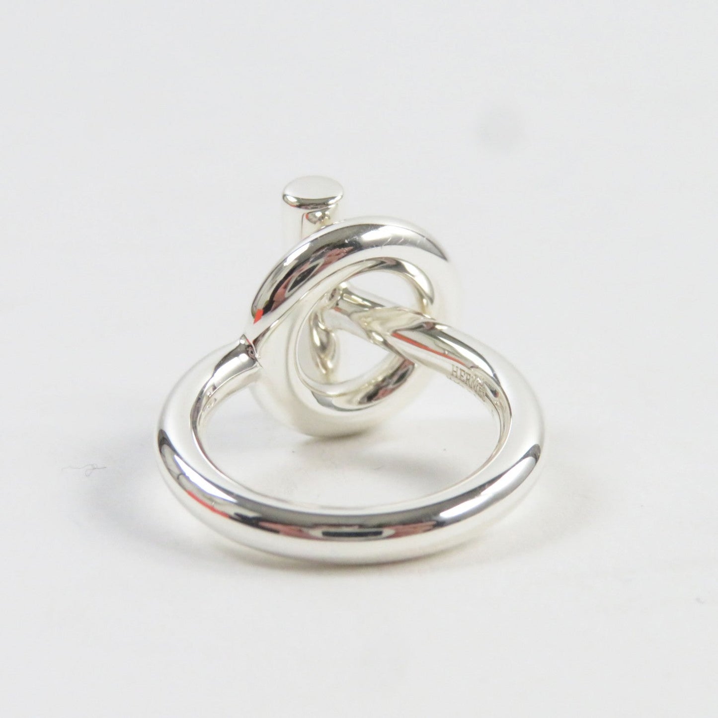 HERMES Ring SV925 Silver Echape 51