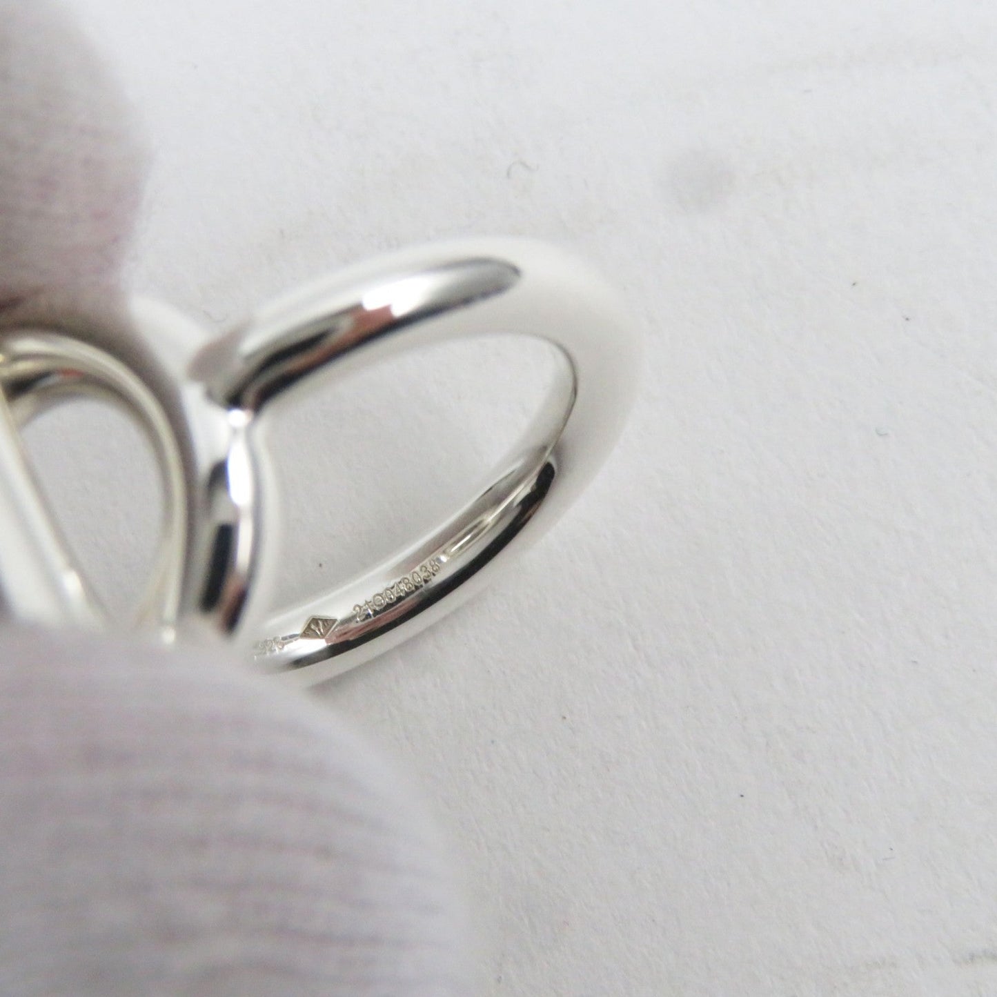 HERMES Ring SV925 Silver Echape 51