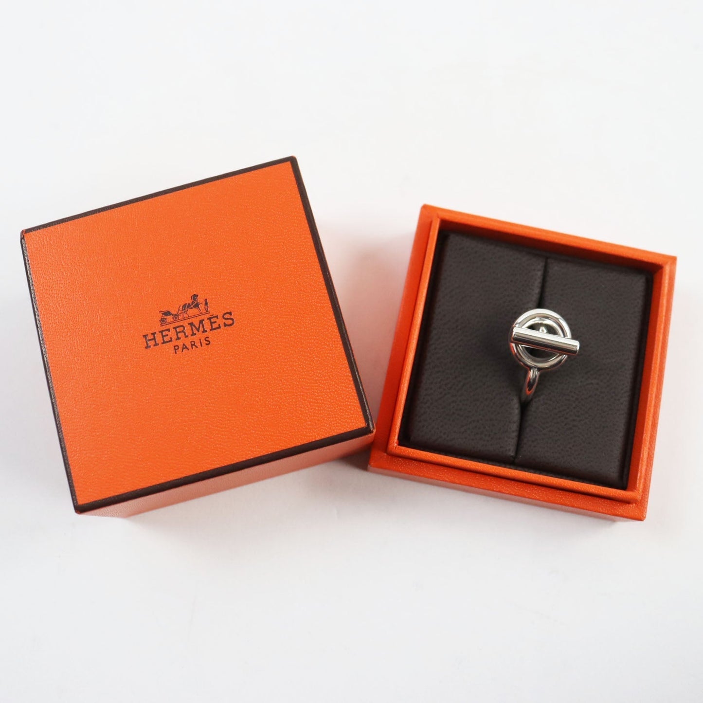 HERMES Ring SV925 Silver Echape 51