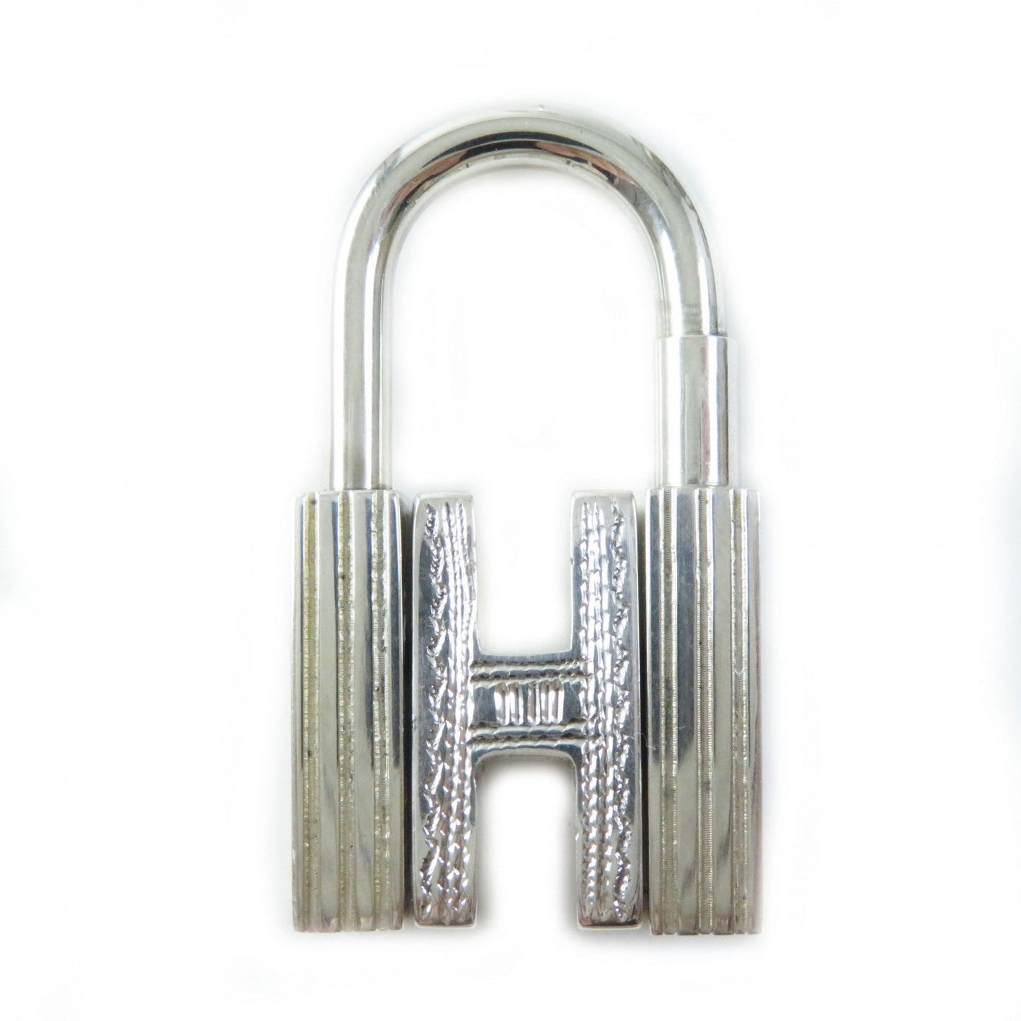 HERMES charm SV925 Silver Pendant Cadena Touareg H motif