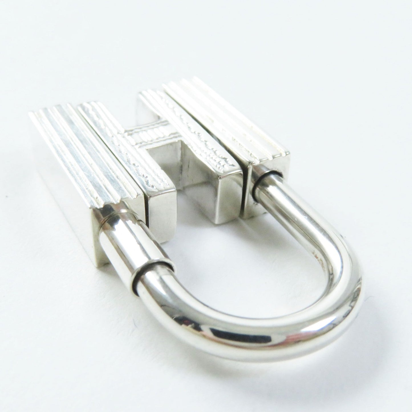 HERMES charm SV925 Silver Pendant Cadena Touareg H motif