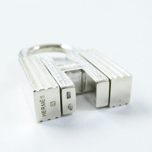 HERMES charm SV925 Silver Pendant Cadena Touareg H motif