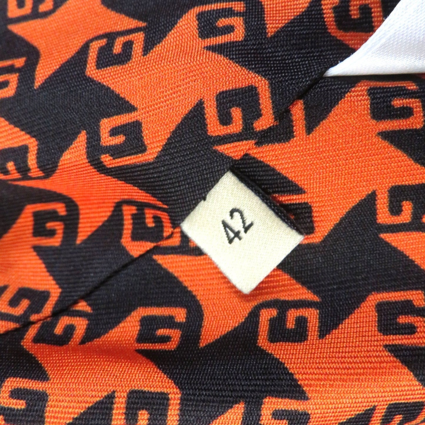 GUCCI coat Outer: 90% wool, Outer: 10% nylon, Lining: 100% silk Orange black 674323 Women 42 Used