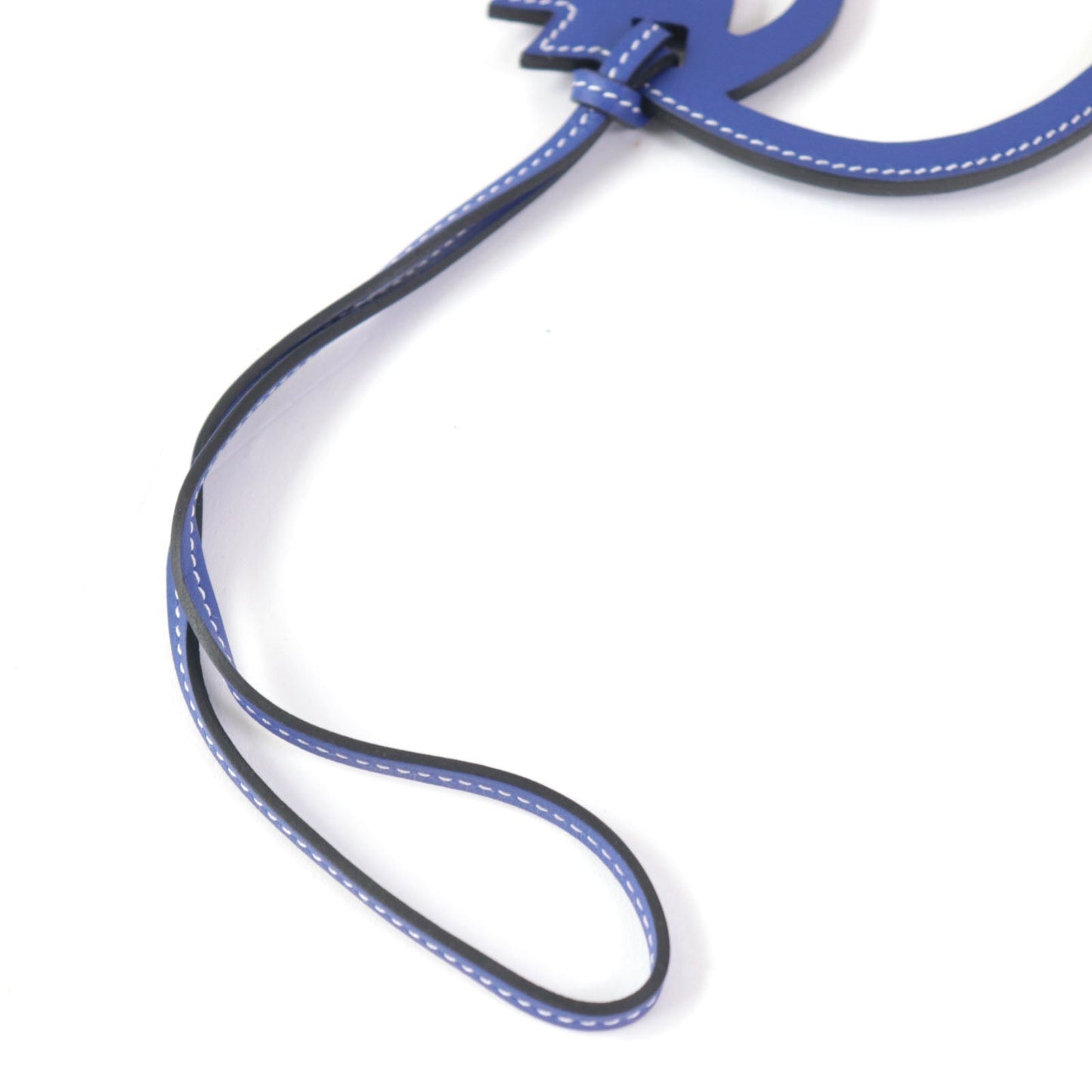 HERMES Bag charm Swift leather Blue Electric Paddock Cheval Horse