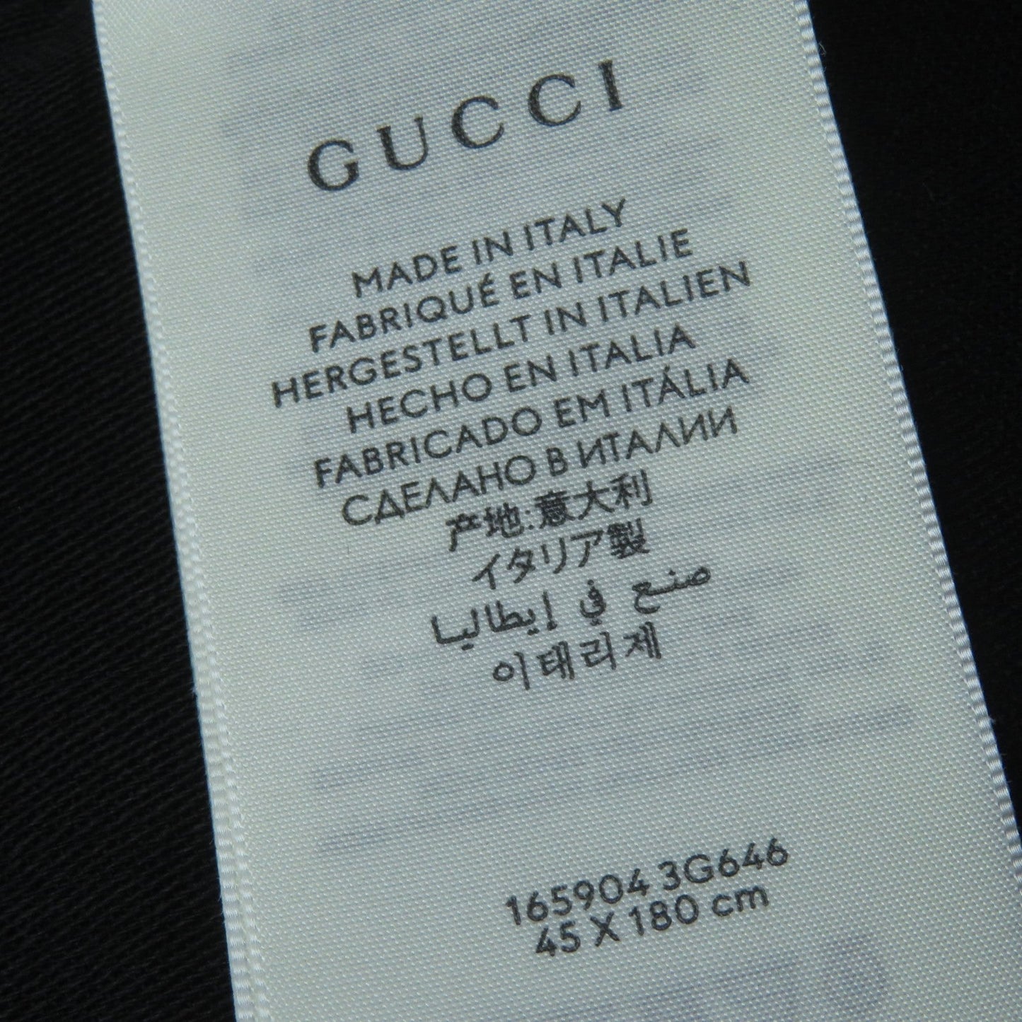 GUCCI shawl 165904 wool black