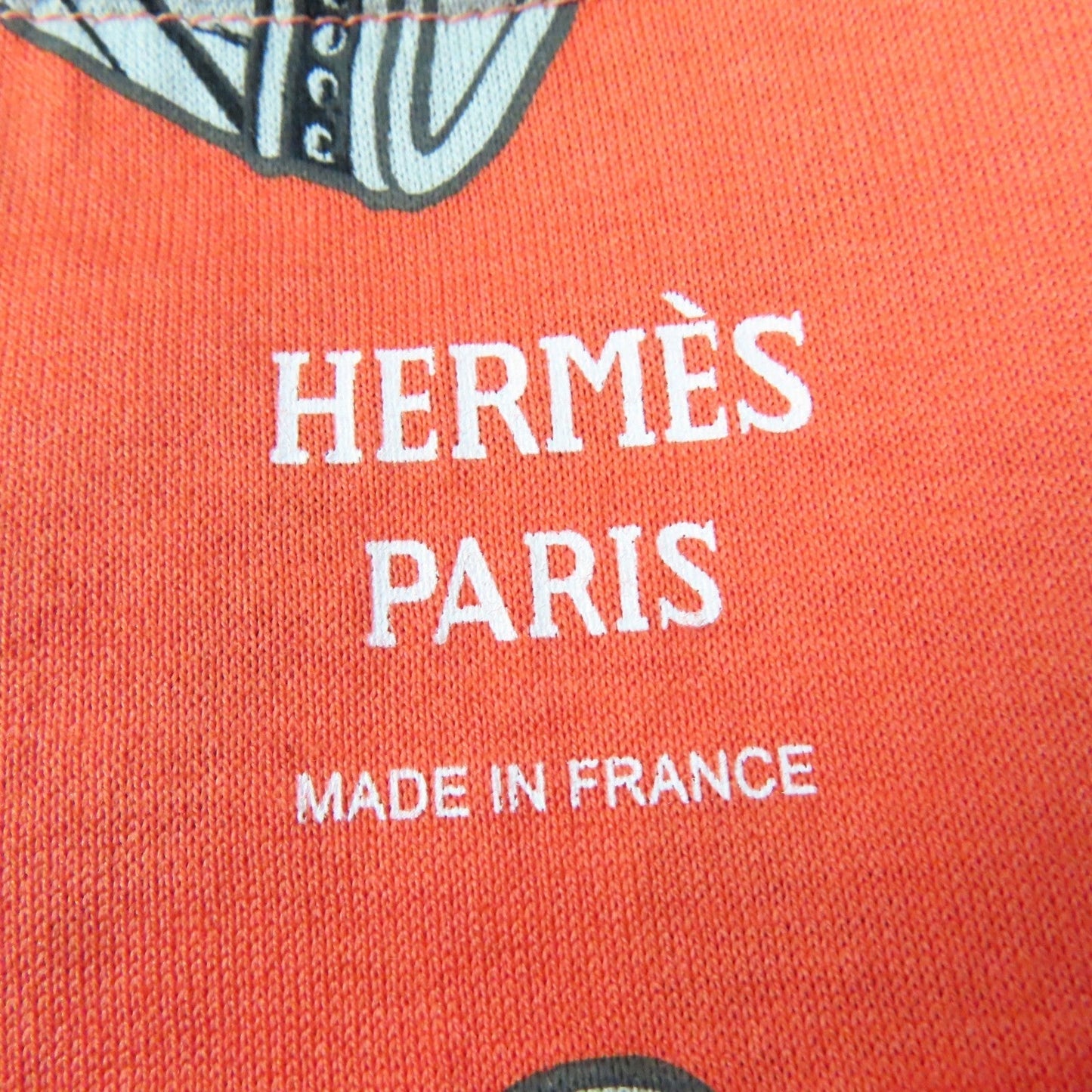 HERMES Short sleeve T-shirt cotton Orange type 34