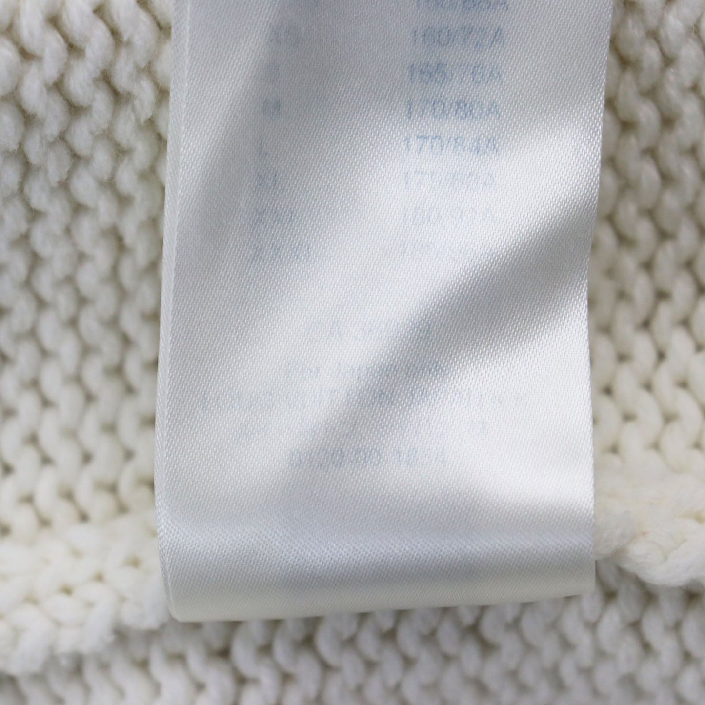 LOUIS VUITTON cardigan HHN15W wool off white Baseball zip-up knit long cardigan XL