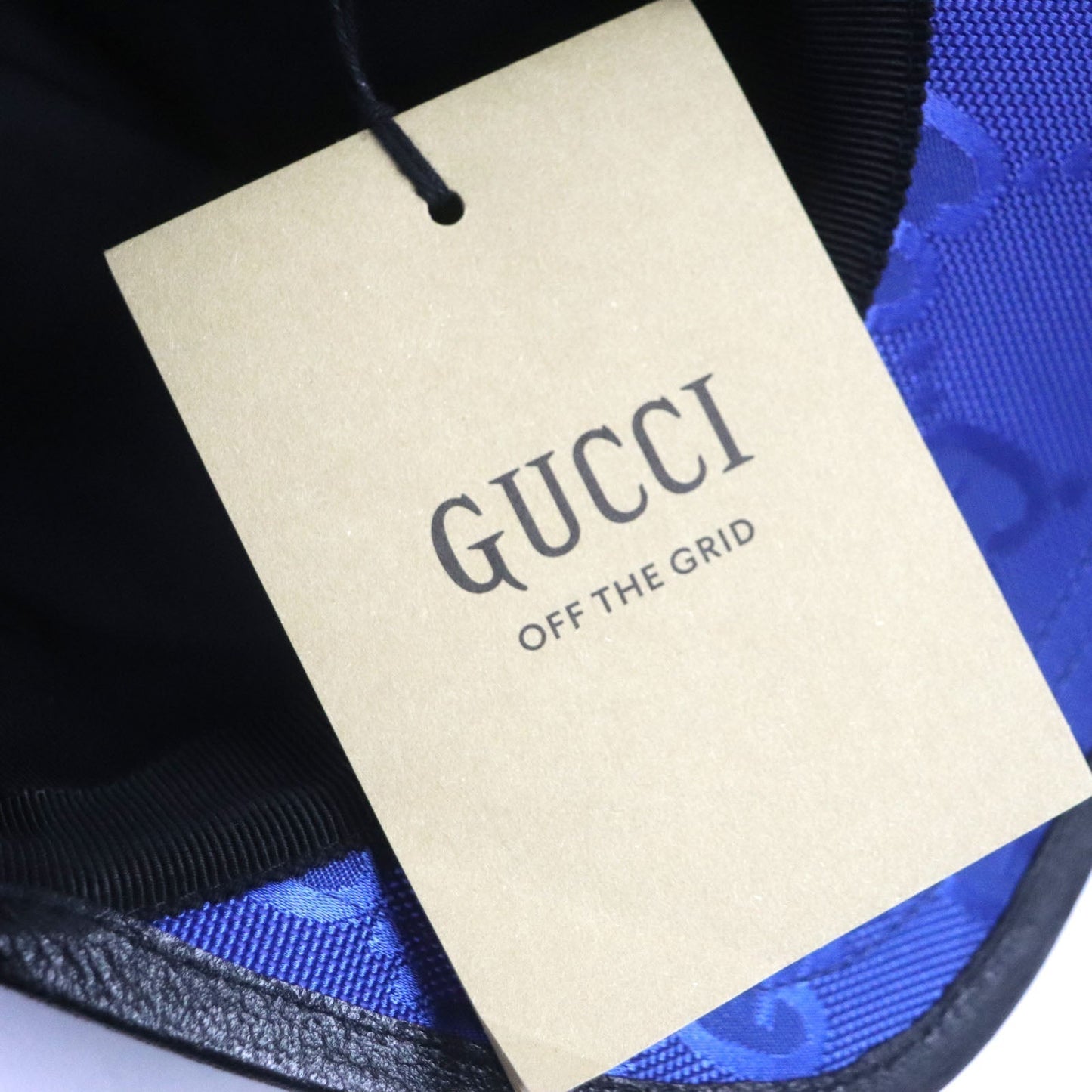 GUCCI cap 627114 Nylon blue-black OFF THE GRID M