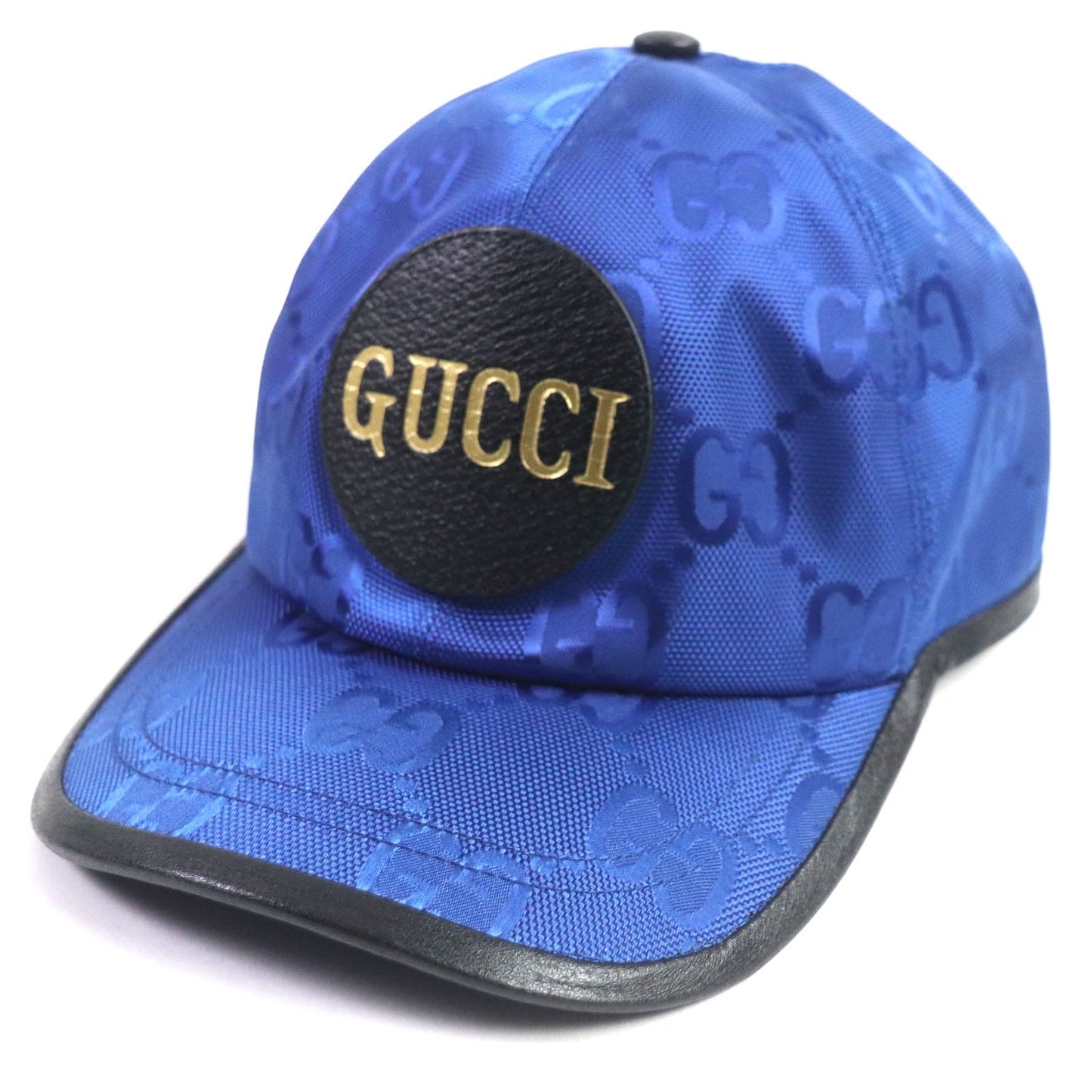 GUCCI cap 627114 Nylon blue-black OFF THE GRID M