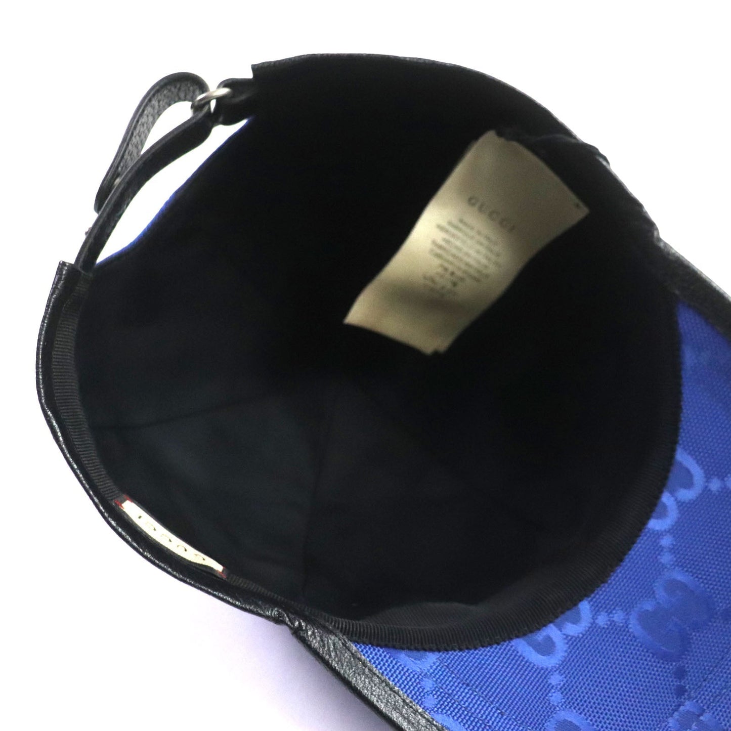 GUCCI cap 627114 Nylon blue-black OFF THE GRID M
