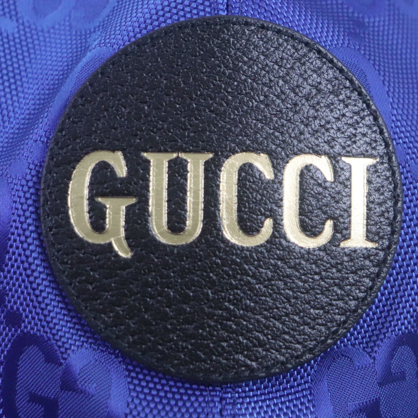 GUCCI cap 627114 Nylon blue-black OFF THE GRID M