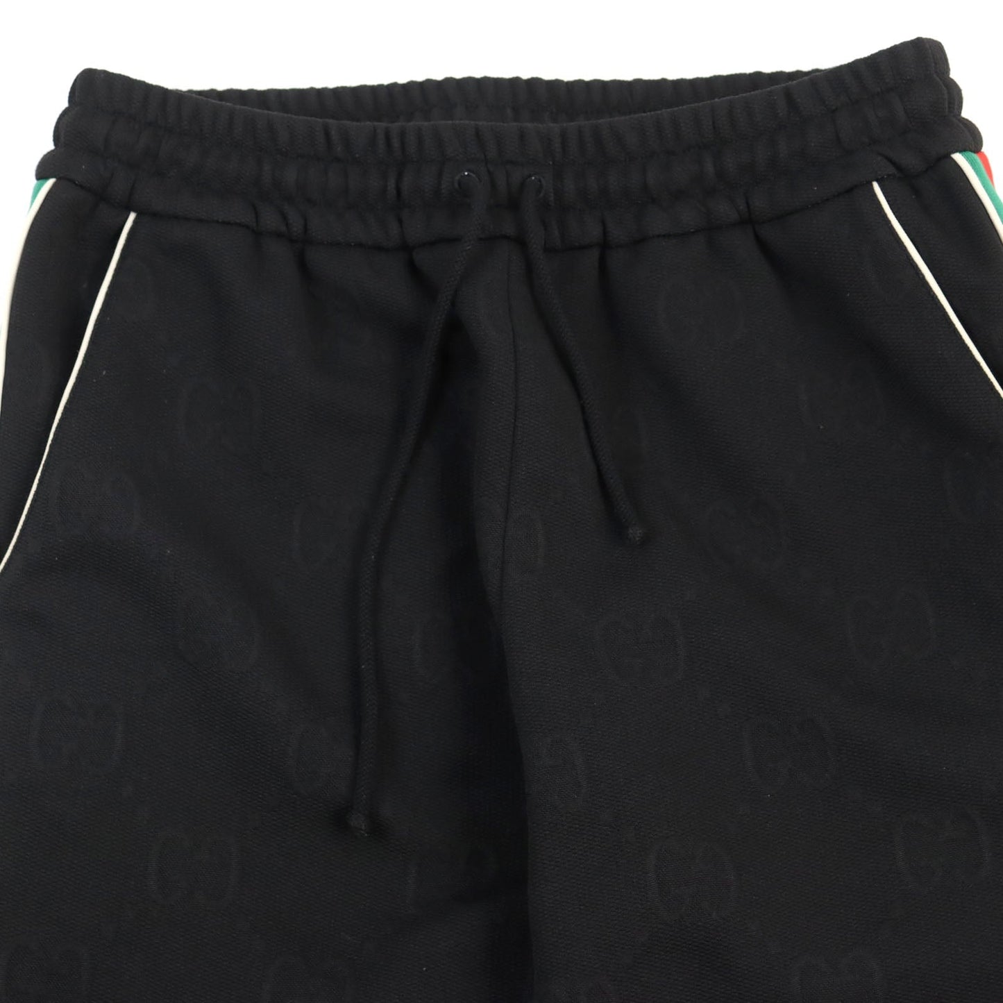 GUCCI Pants 663569 XJDE9 polyester Black type GG jersey jacquard jogging pants M