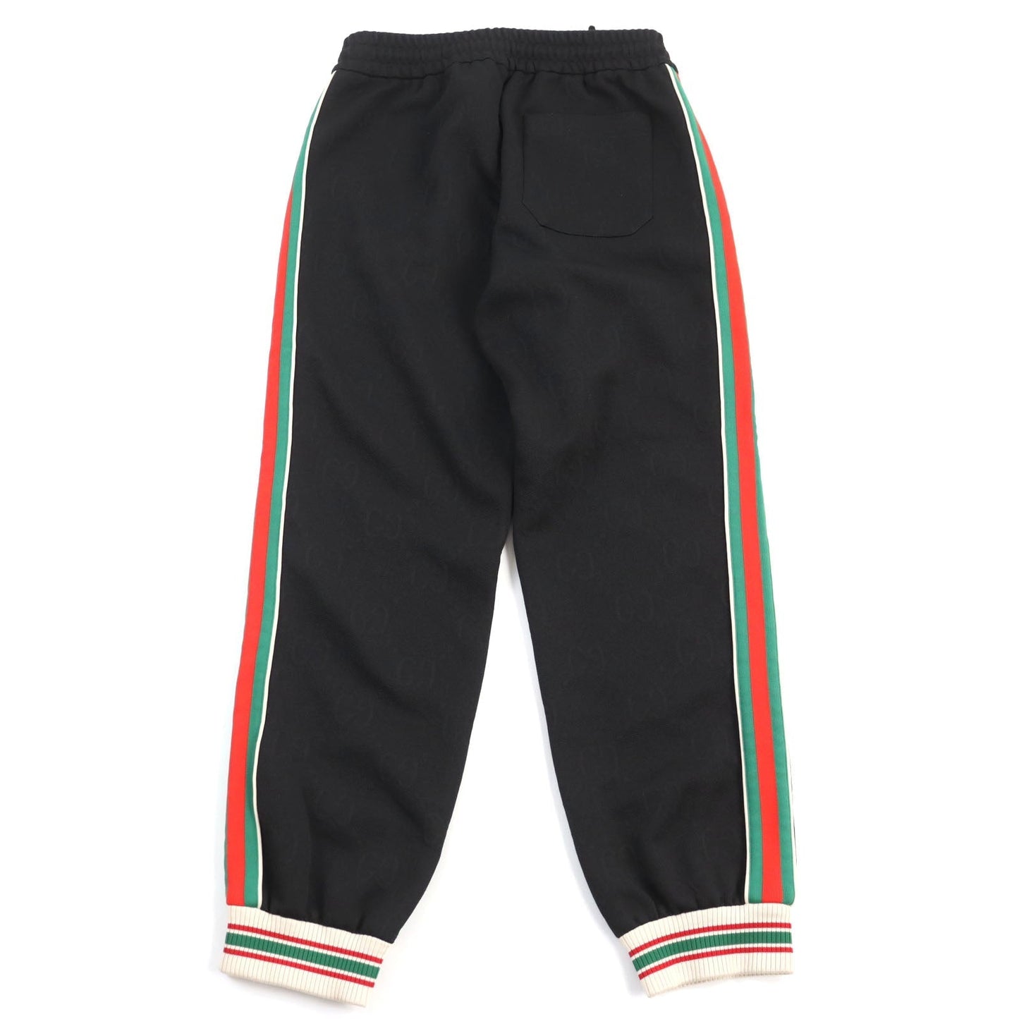 GUCCI Pants 663569 XJDE9 polyester Black type GG jersey jacquard jogging pants M