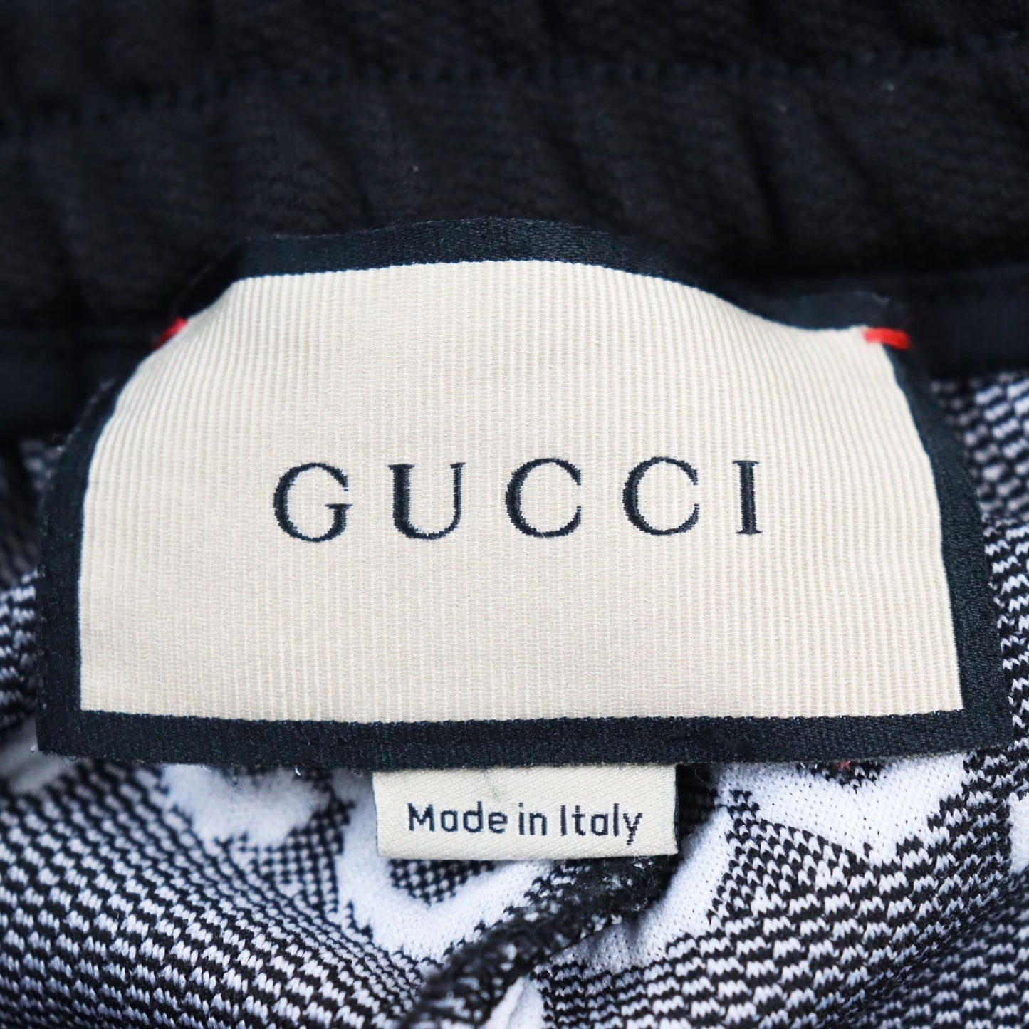 GUCCI Pants 663569 XJDE9 polyester Black type GG jersey jacquard jogging pants M
