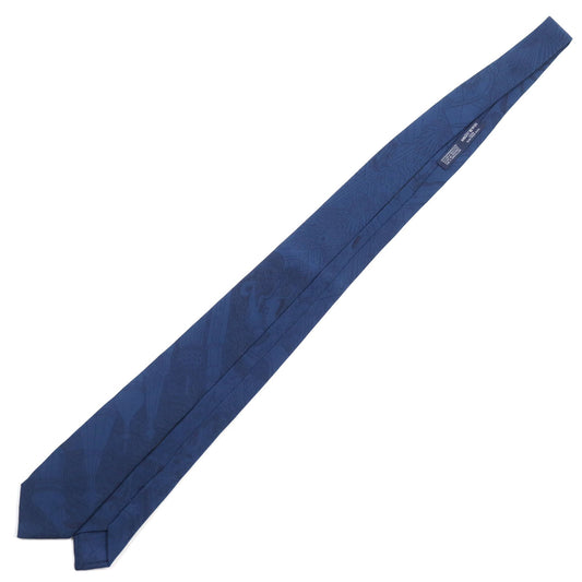 HERMES tie silk blue
