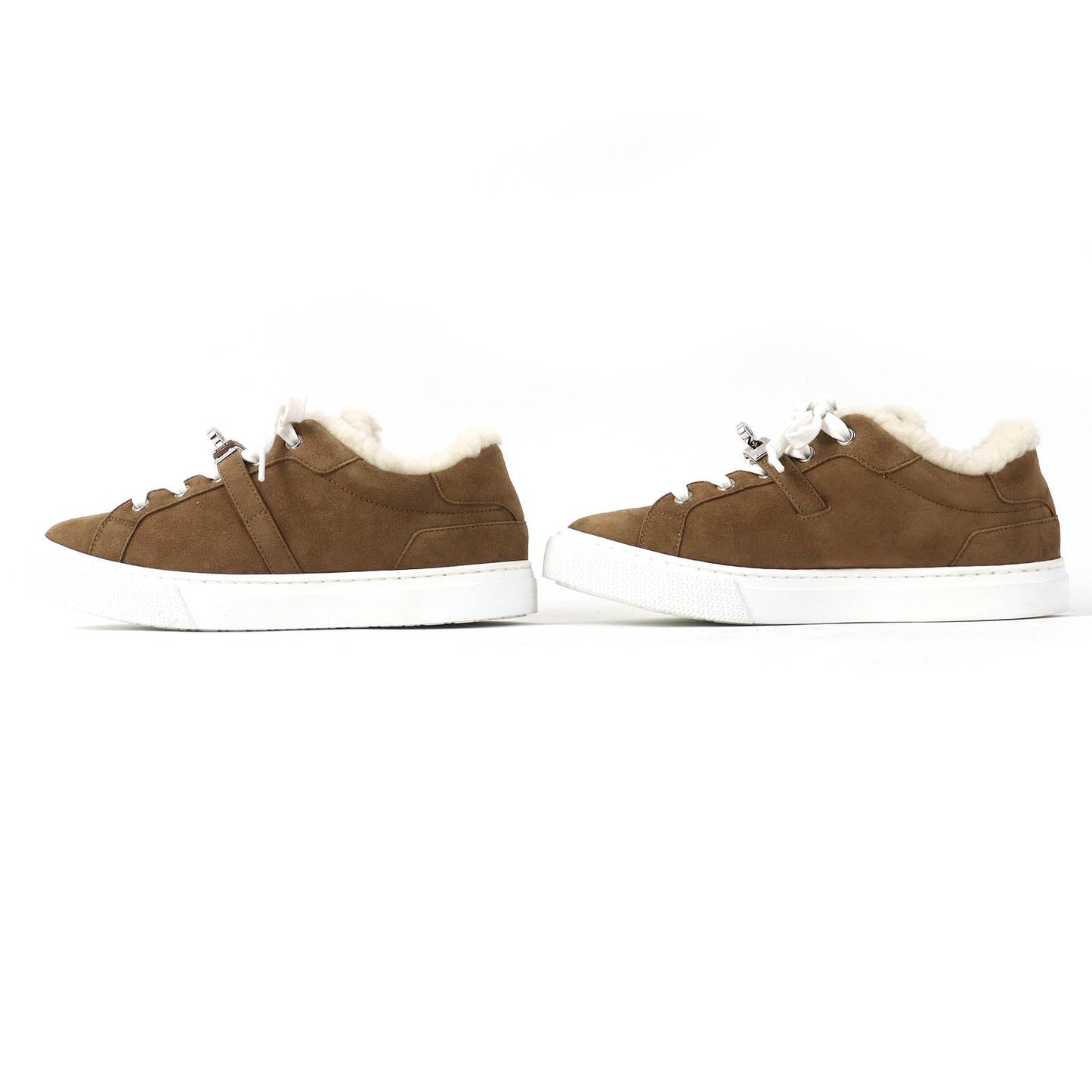 HERMES sneakers Sheepskin Brown beige Day 35