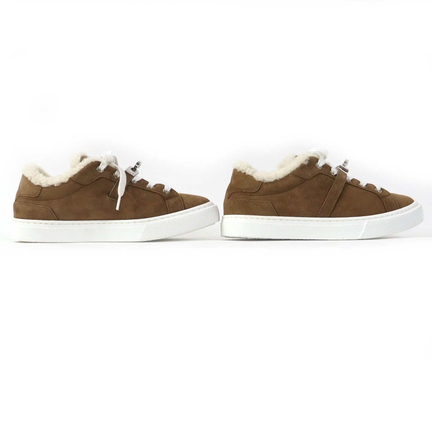HERMES sneakers Sheepskin Brown beige Day 35