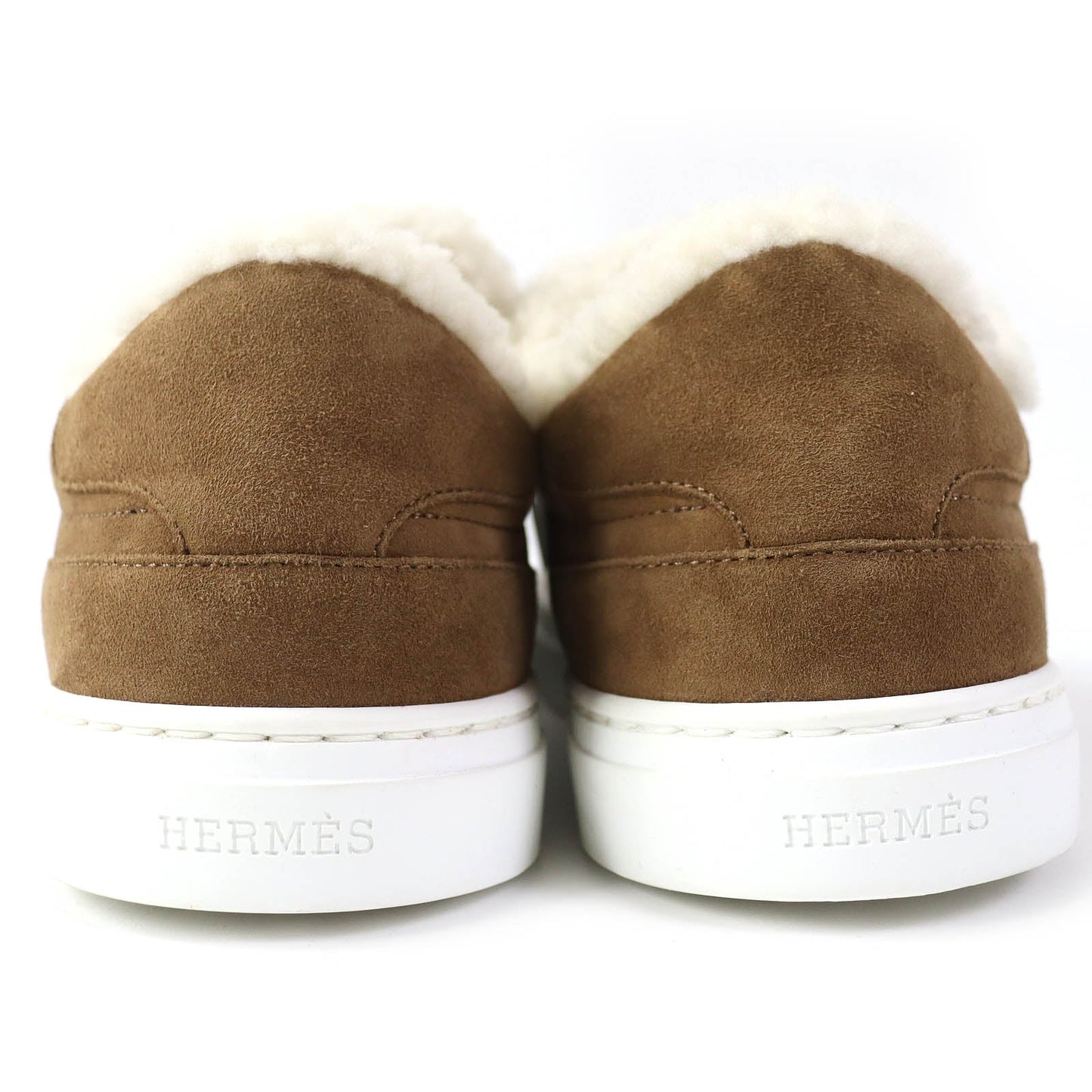 HERMES sneakers Sheepskin Brown beige Day 35