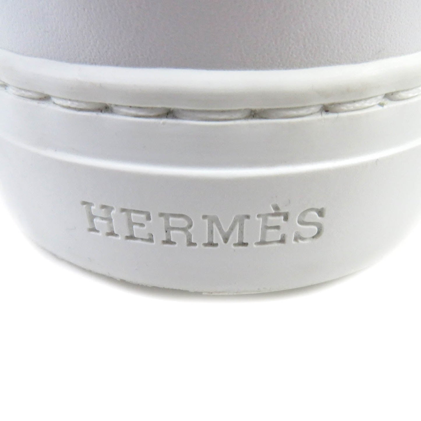 HERMES High cut sneakers Canvas leather White pink Daydream 36.5
