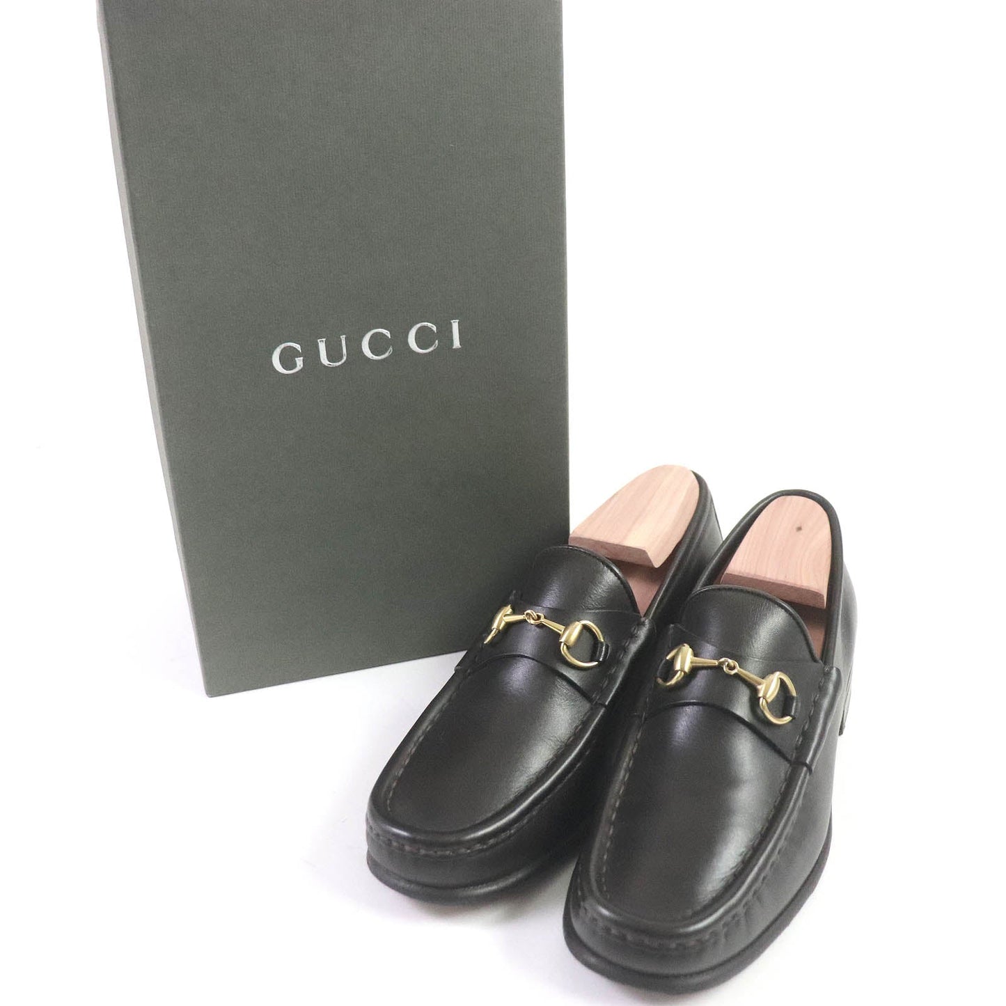 GUCCI loafers 110 0009/2 leather Dark brown 36 C